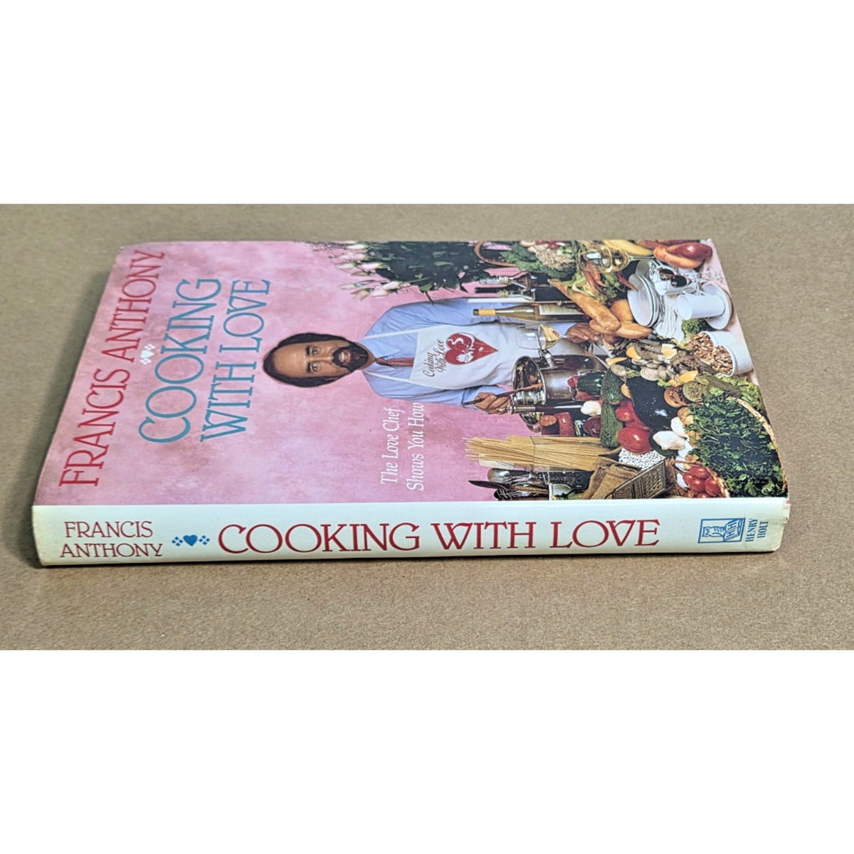 Rare 1990 First Edition Cooking With Love Cookbook by The Love Chef HC DJ