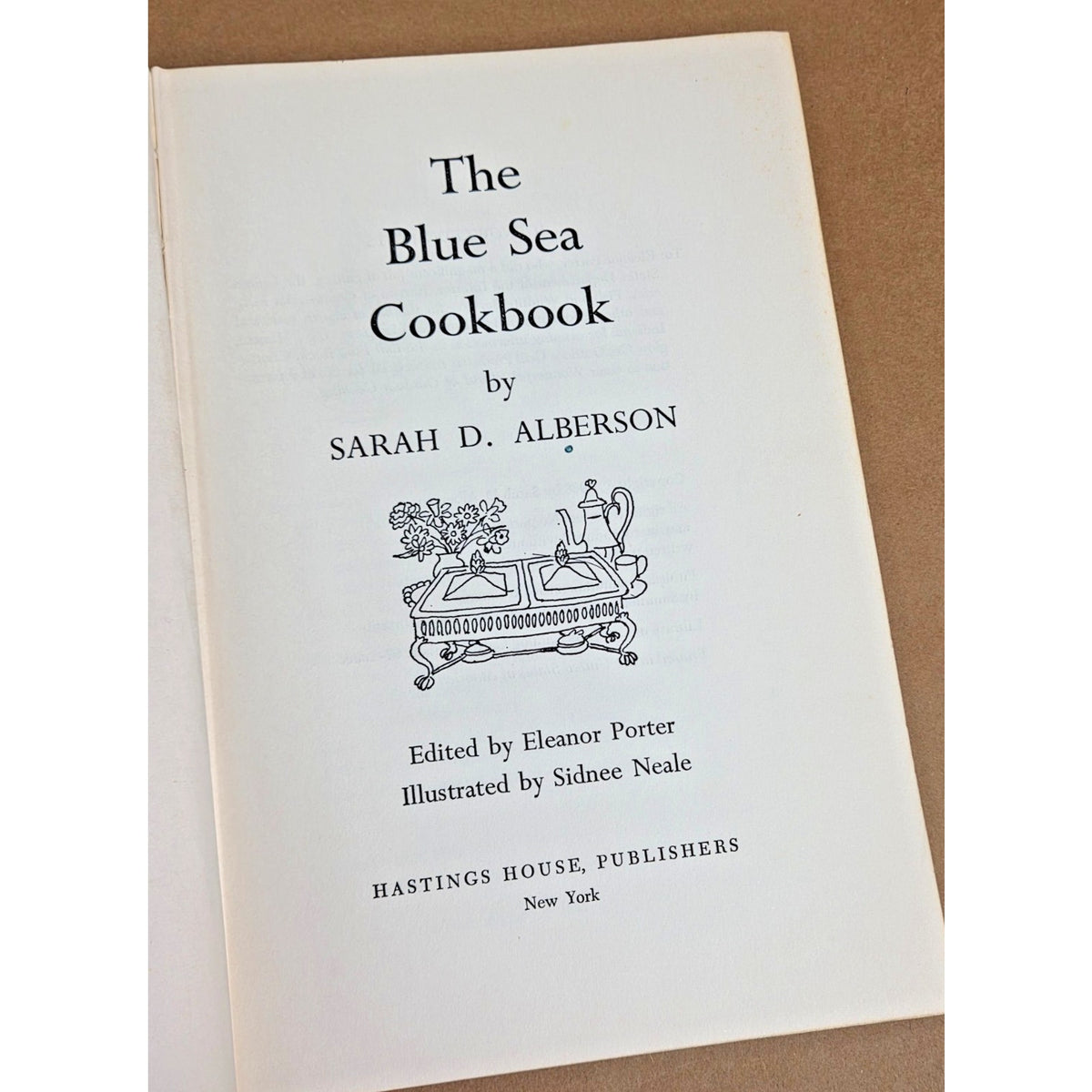 Rare Signed 1968 The Blue Sea Cookbook- Sarah D. Alberson 1st Ed. Enterprise AL