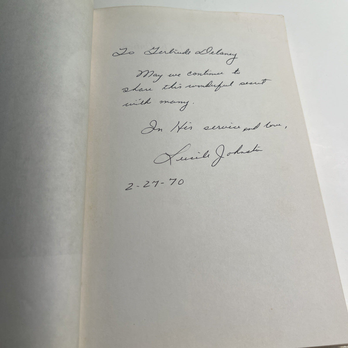 1969 HC DJ The Space Secret of the Universe by Lucile Johnston SIGNED