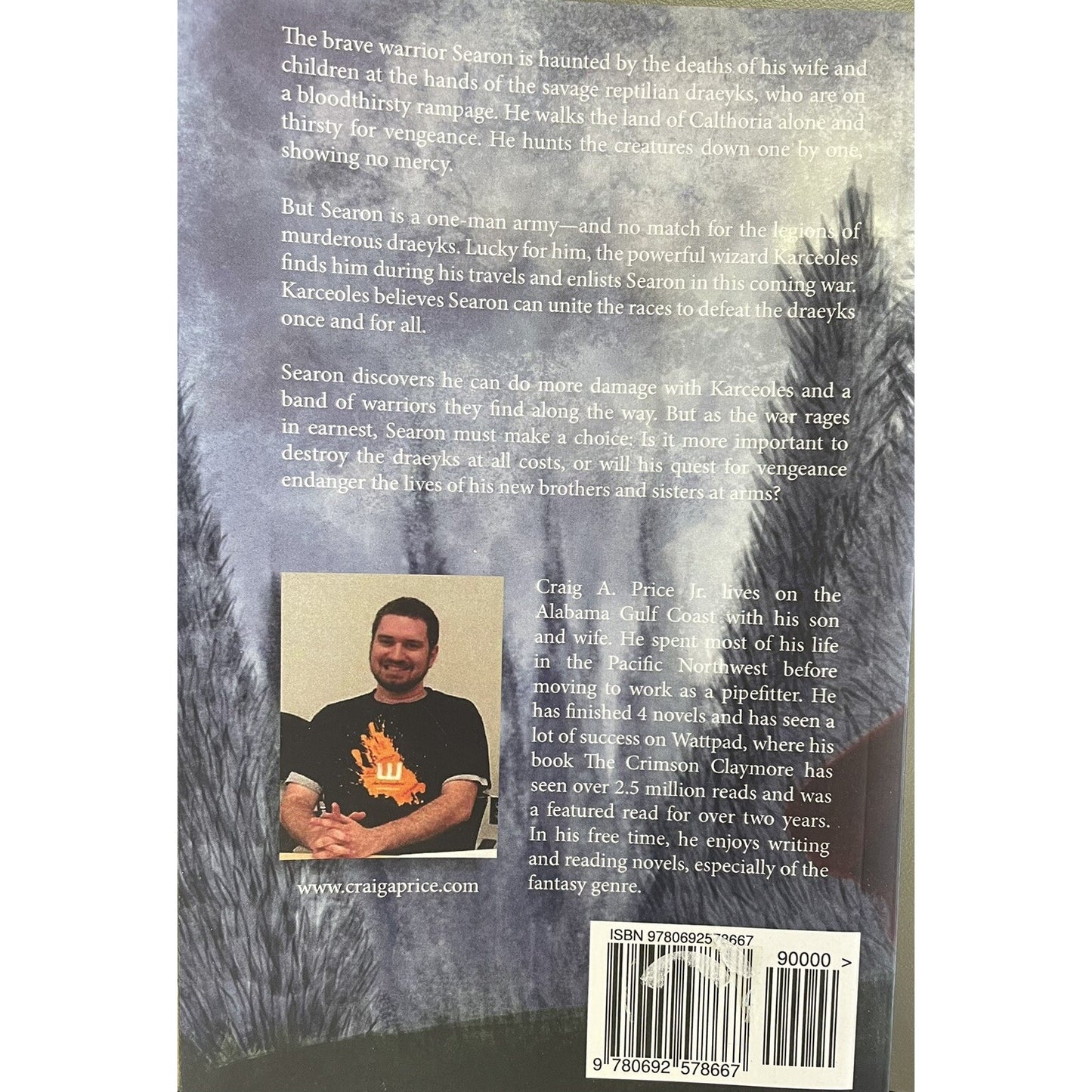 THE CRIMSON CLAYMORE CLAYMORE OF CALTHORIA By Price Craig A Jr Signed By Author