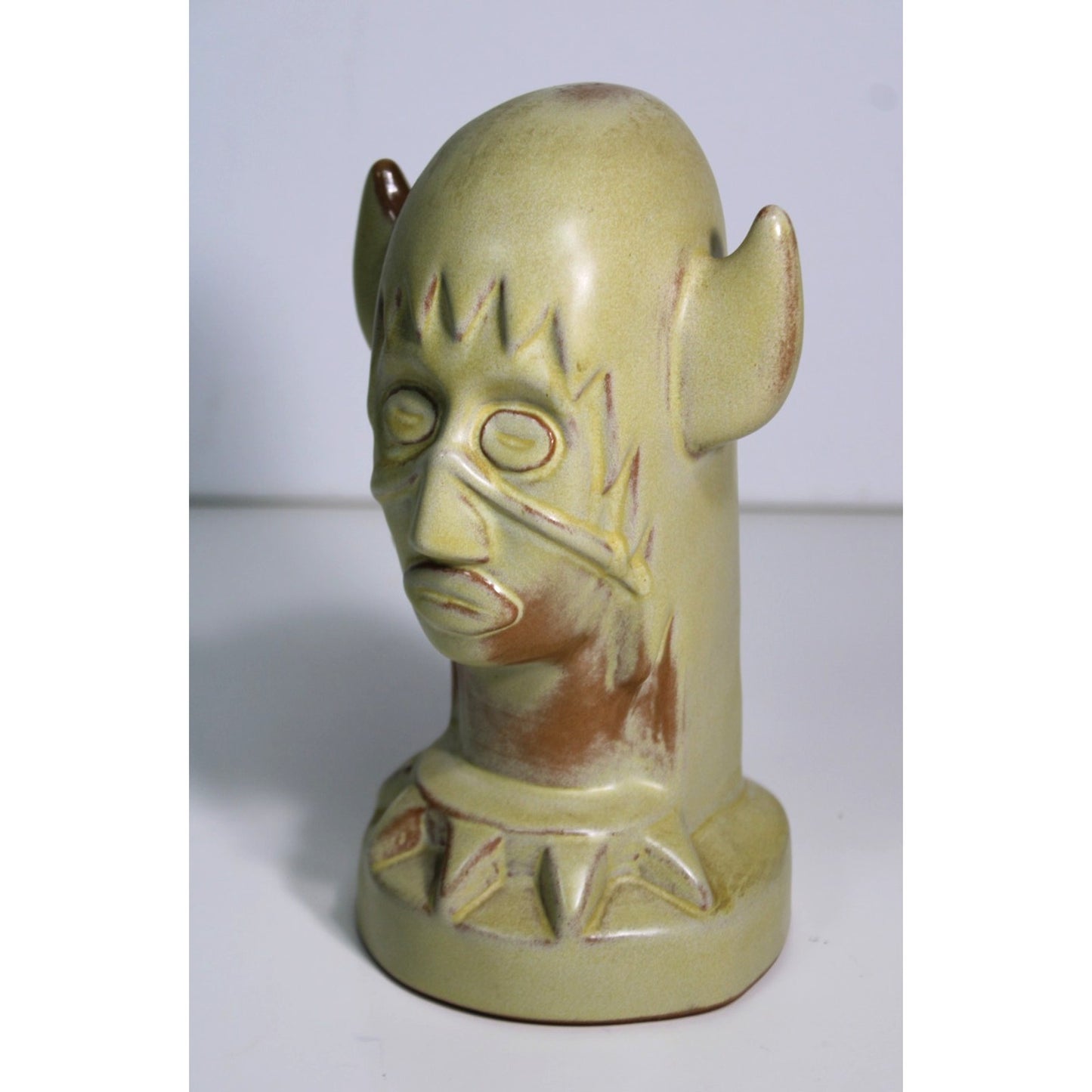 Vintage Frankoma Pottery Acee Blue Eagle Medicine Man Figurine c.1940s