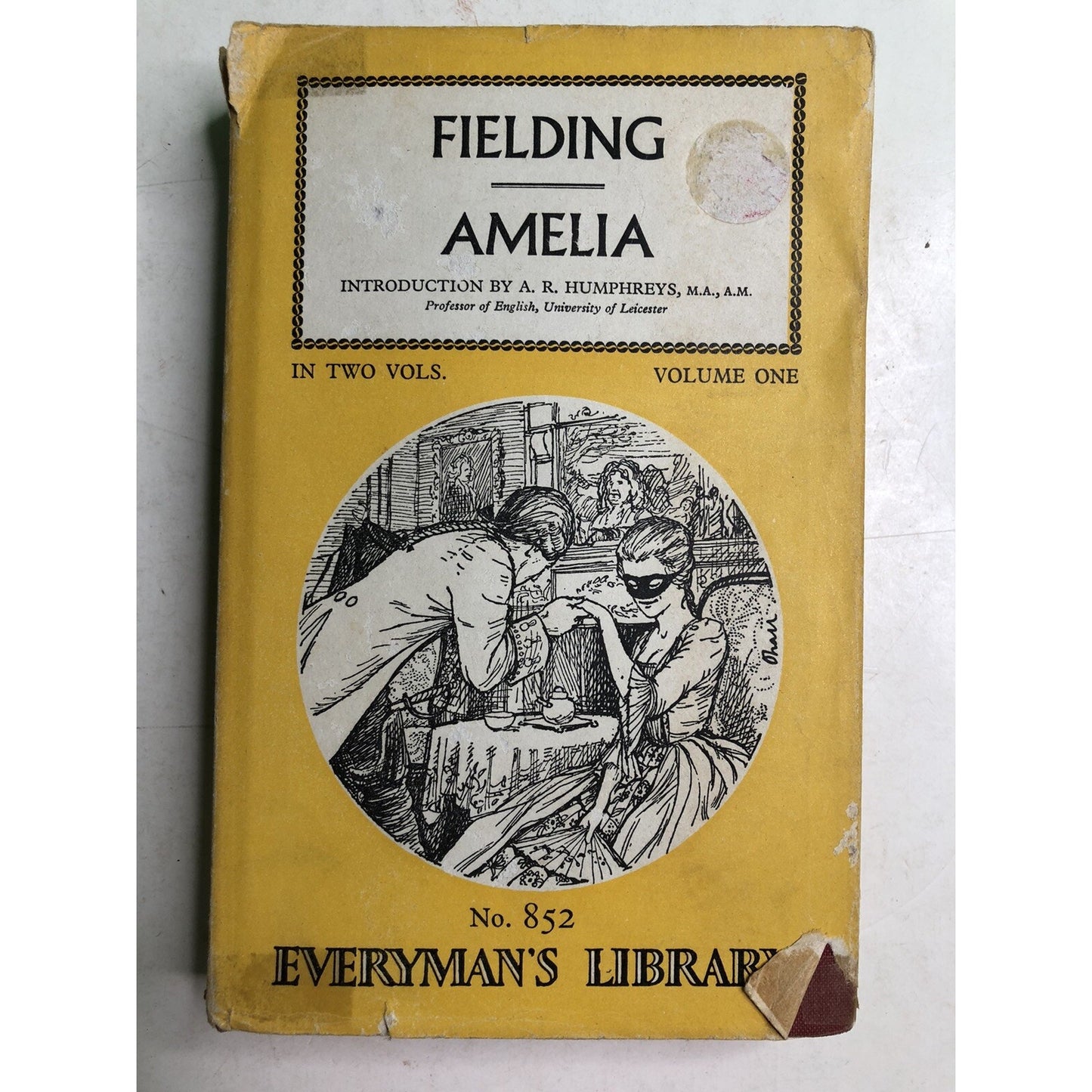 Amelia by Henry Fielding Volume 1 & 2 HC DJ 1966 Everyman's Library 852, 853