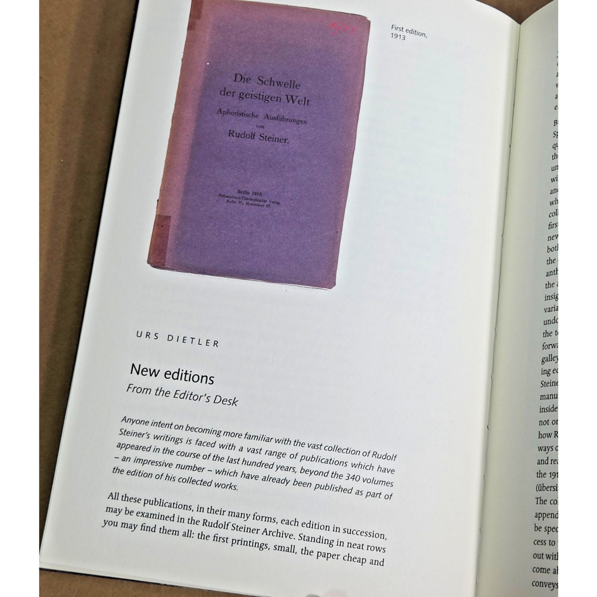 Rudolf Steiner Archivmagazin: Rare Hand-Stitched Anthroposophy Archival Journal