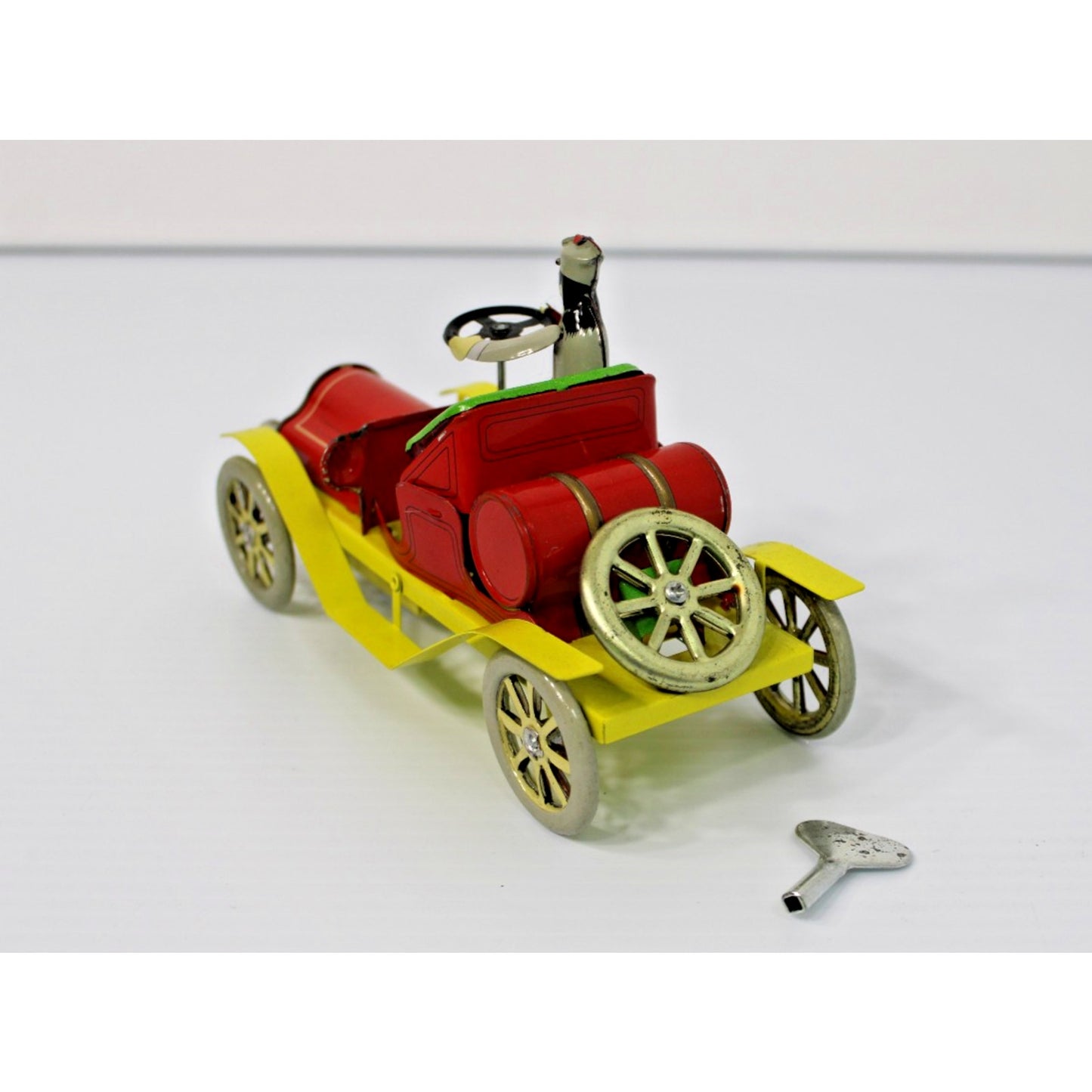 Boxed Wind-up Tin Toy Collectible Car w/ Key MS267- New Old Stock, VTG Nostalgia