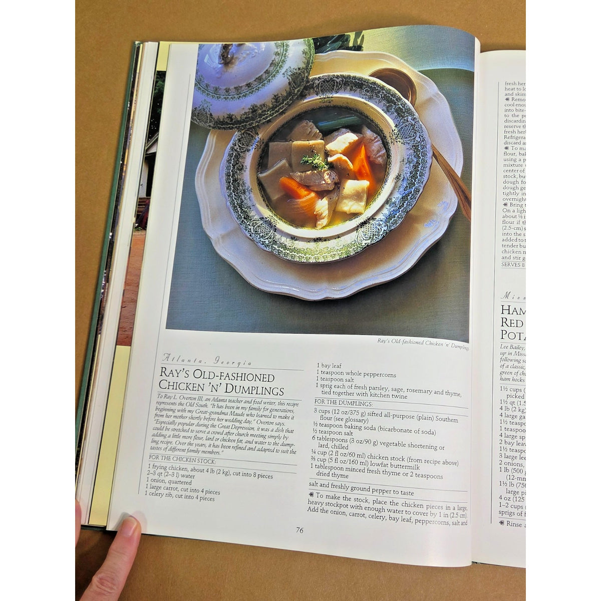 Vintage 1996 1st Ed The South: The Beautiful Cookbook- Southern Recipes & Photos