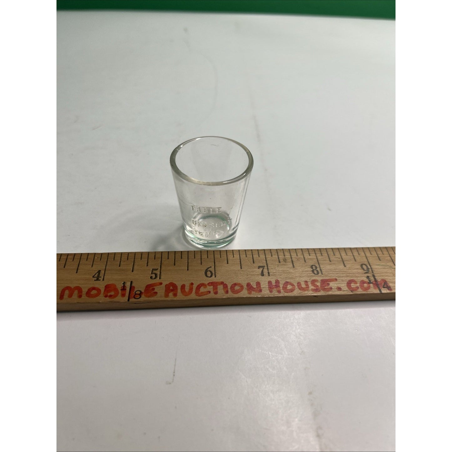 Antique Dose Shot Glass Marked WT CO Whitall Tatum 1901-1922