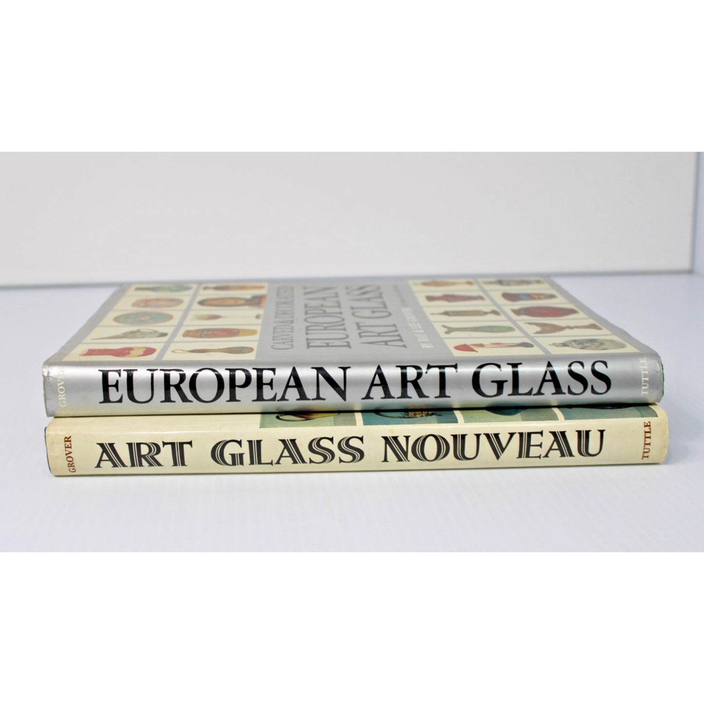 2 Signed Ray & Lee Grover 1st Editions: Art Glass Nouveau & European Art Glass