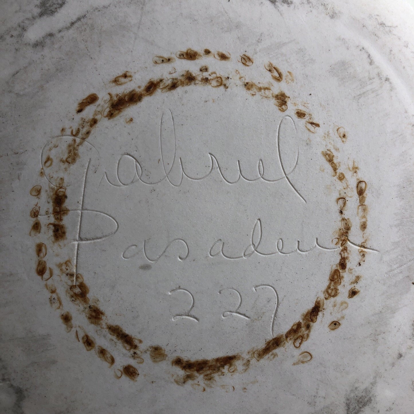 Winfield Gabriel Pasadena Pottery 7.5” Plate Twig & Tweed #227 Handmade