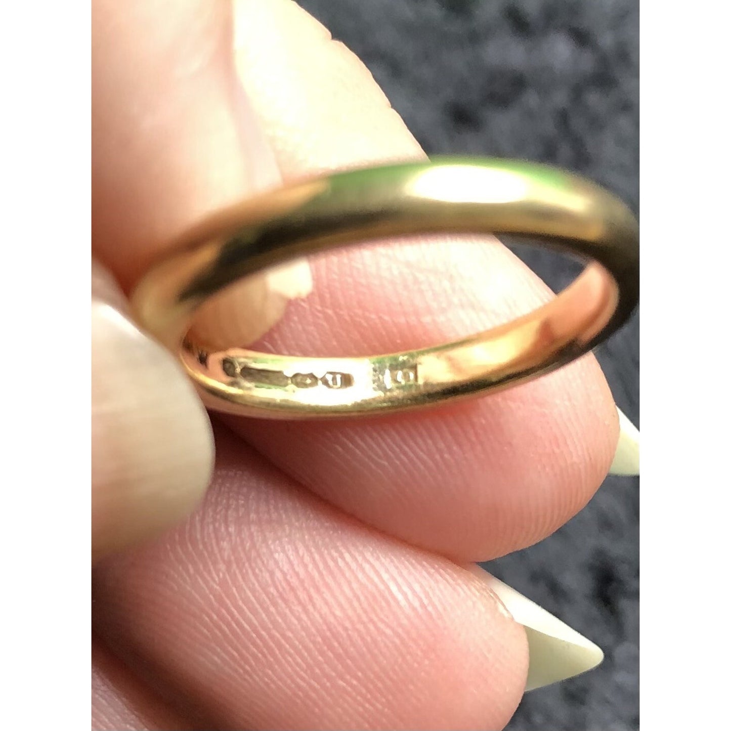 Vintage Yellow Gold Band 3 Grams Size 5.5