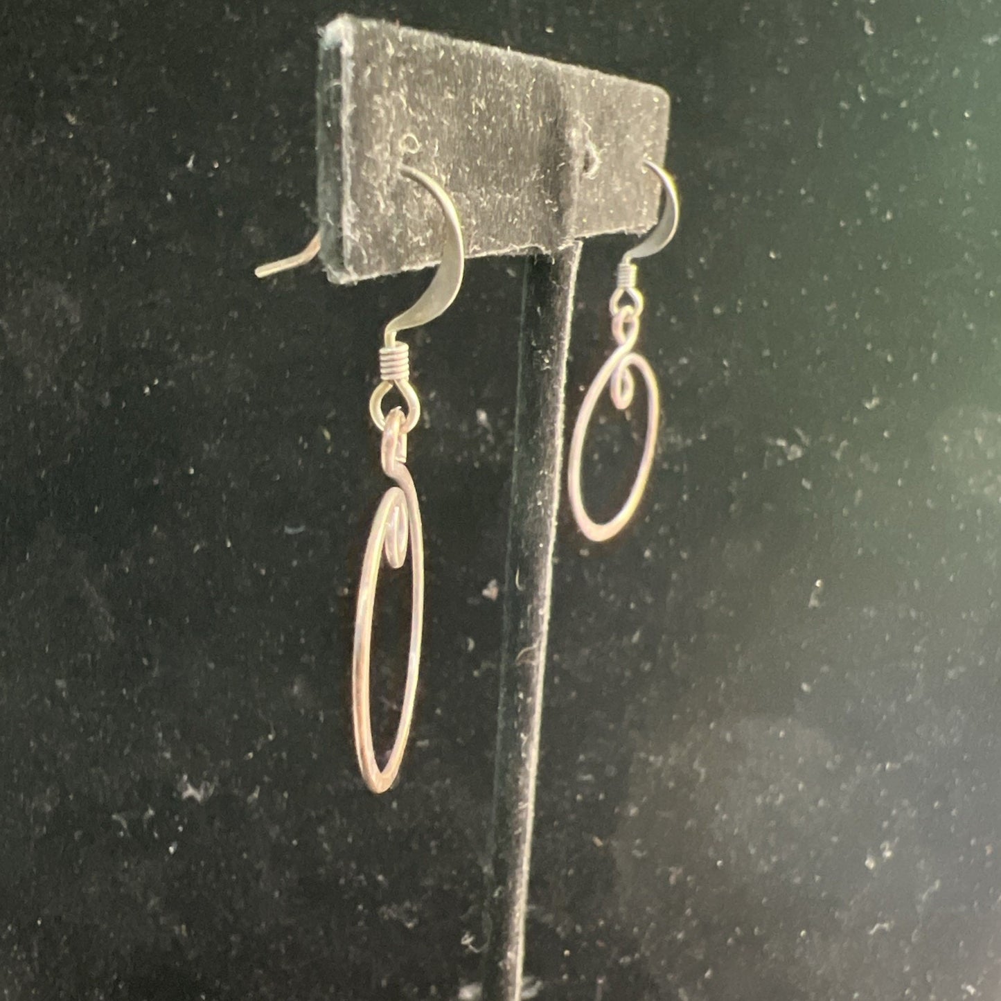 Vintage Copper Earrings French Wire Boho Bohemian Style
