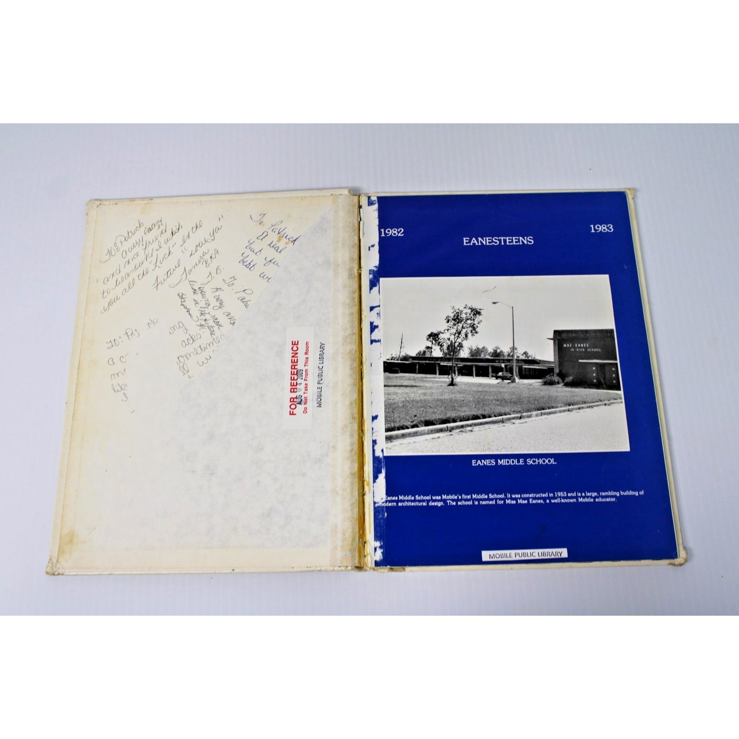 1982-83 Eanes Teens Mobile, Alabama AL Middle School Yearbook