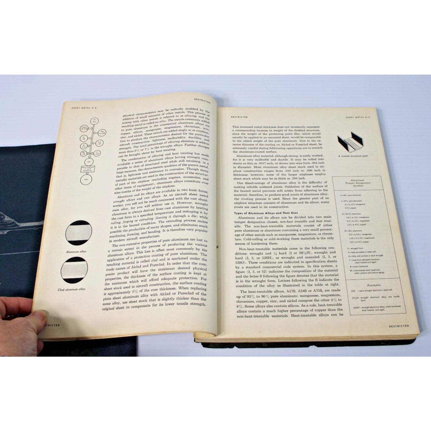 1951 Aircraft Sheet Metal Maintenance Manual 52-11 Declassified Manual Air Force