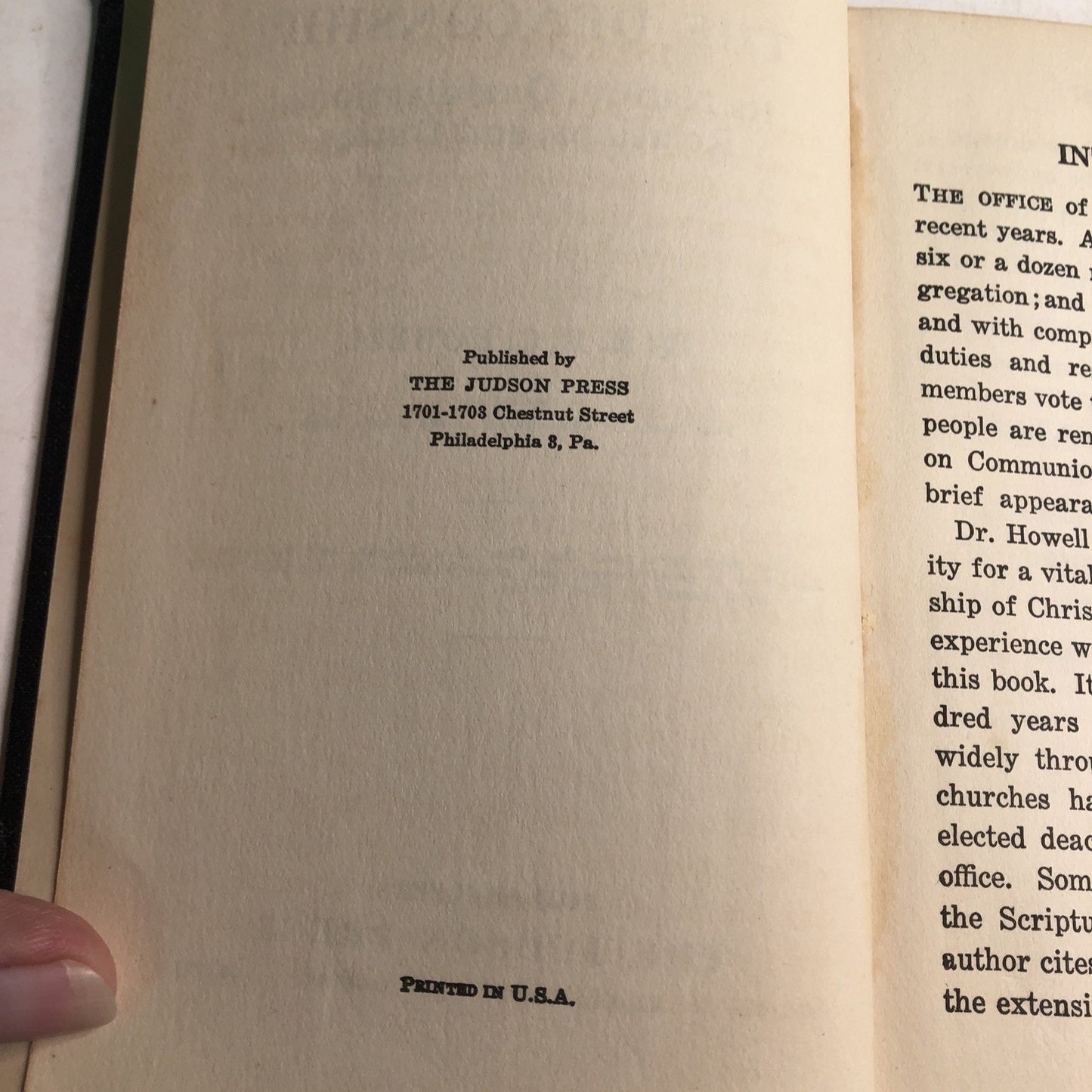 The Deaconship Its Nature Qualifications, Relations and Duties R.B.C. Howell