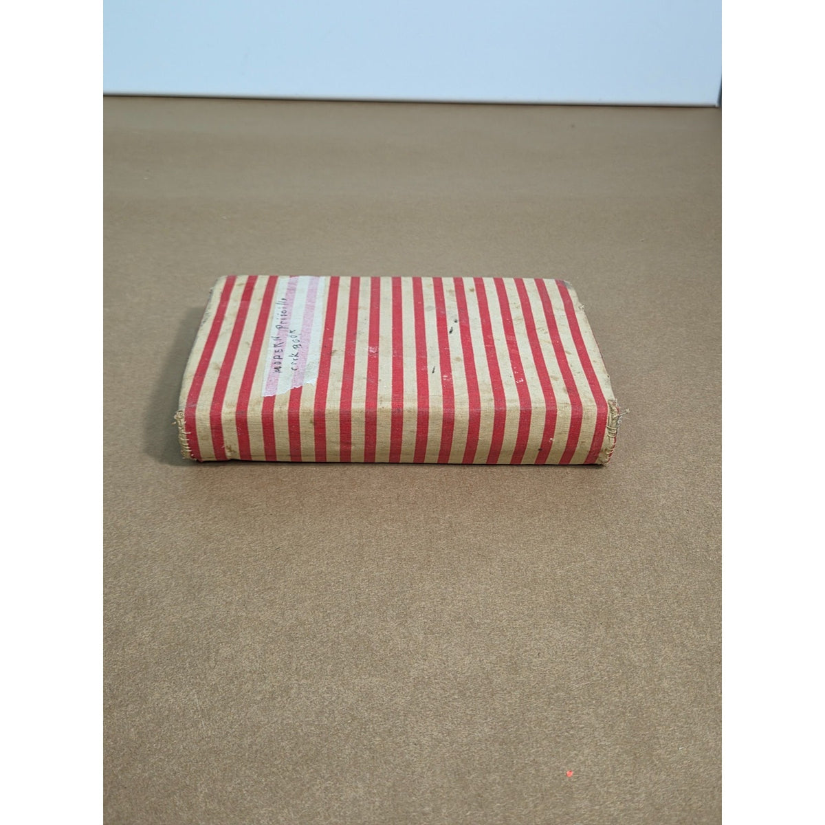 Vintage Modern Priscilla Cook Book Red White Striped Antique 1920s Cookbook