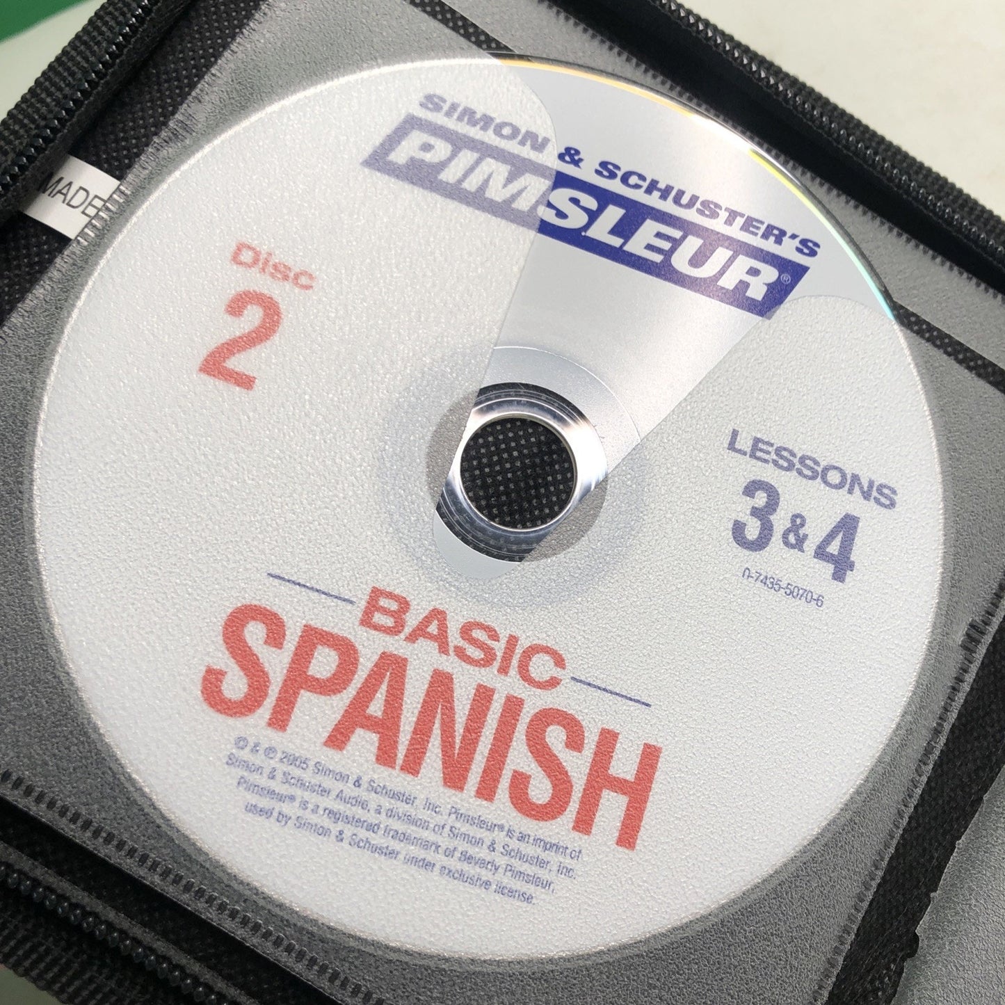 Pimsleur Basic Spanish Language 10 Lesson Audio CD With Case 5 Disc Set