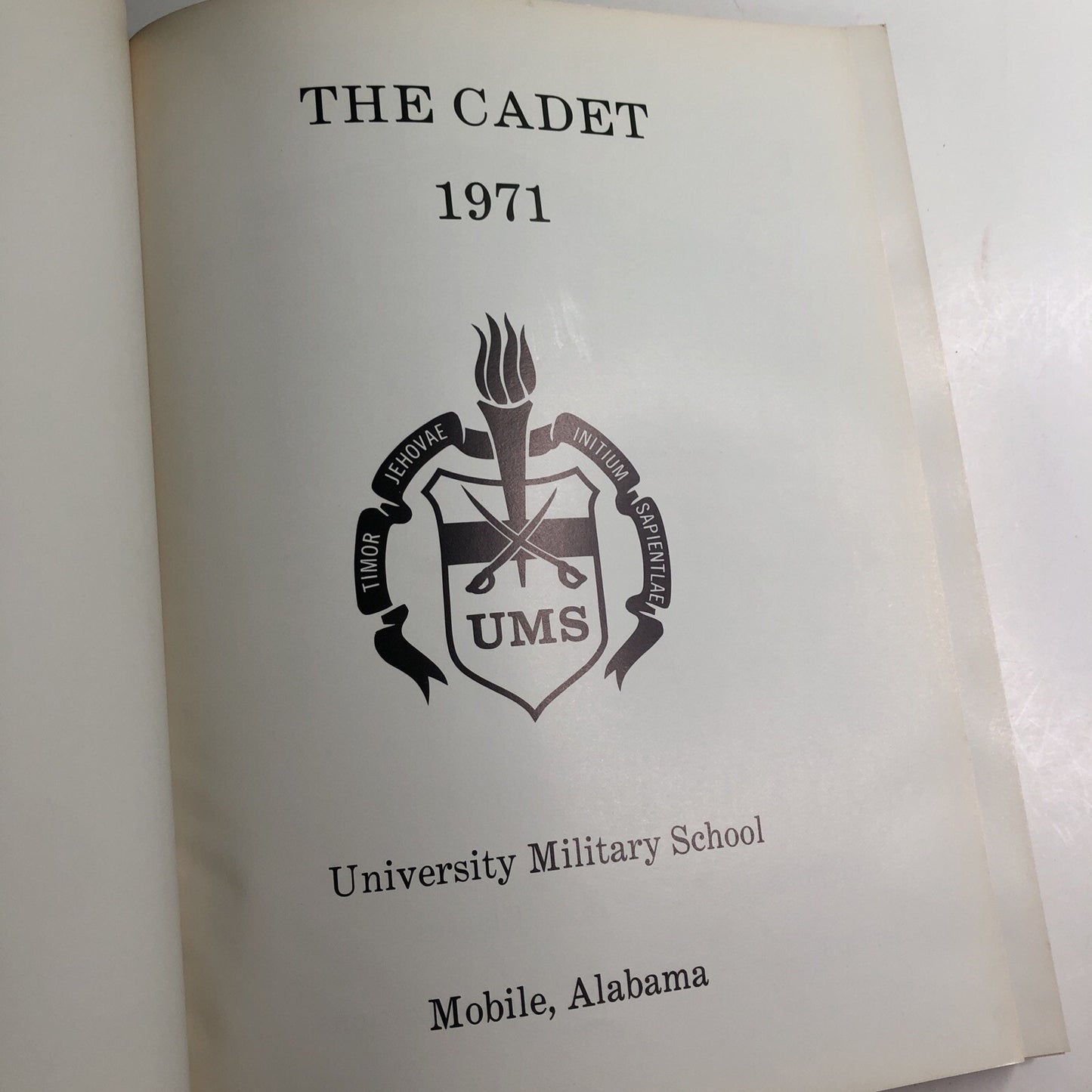 1971 THE CADET Yearbook University Military School Mobile Alabama AL UMS WRIGHT