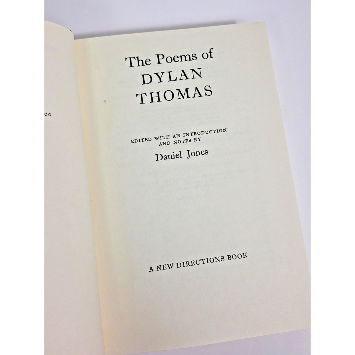 Vintage "The Poems of Dylan Thomas" Hardcover New Directions Daniel Jones 1971