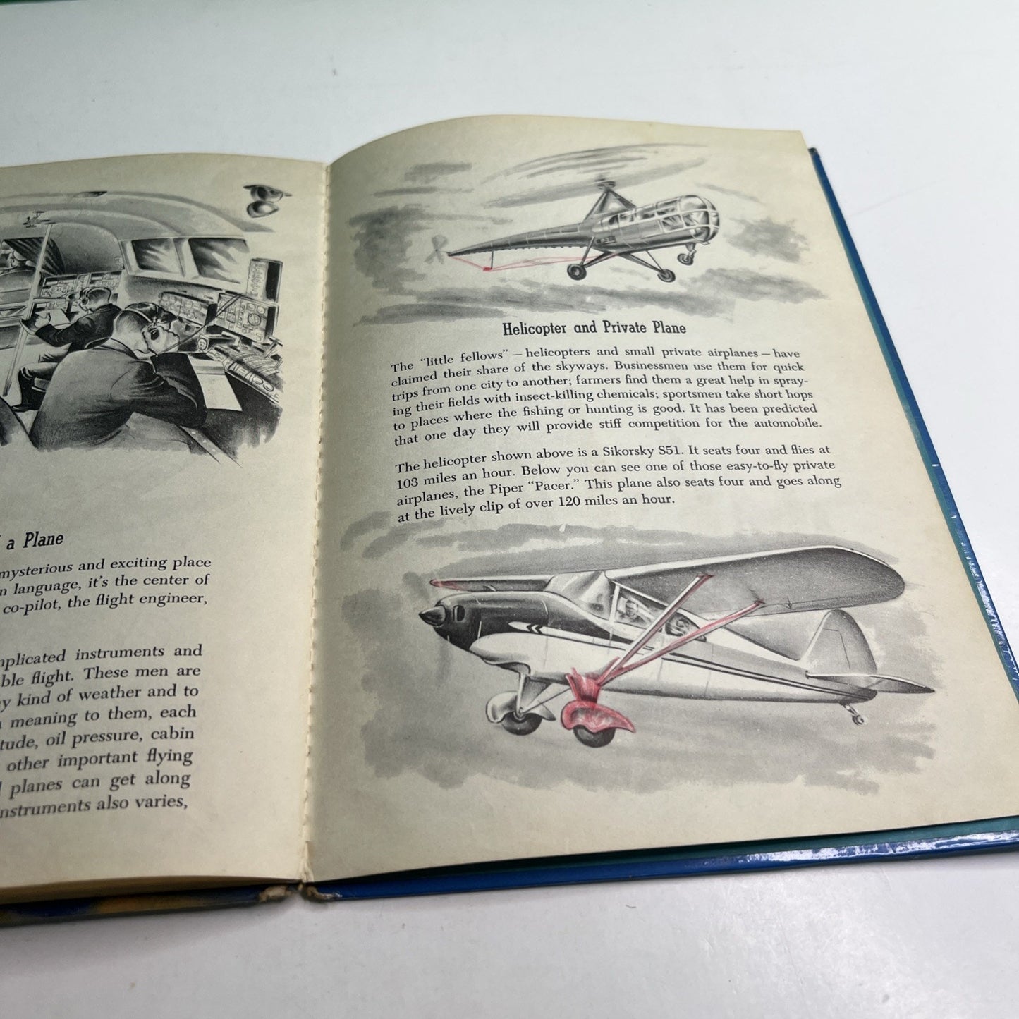 A Child's Book of Planes Tom Sinnickson 1951 Illustrated Children's DAMAGED