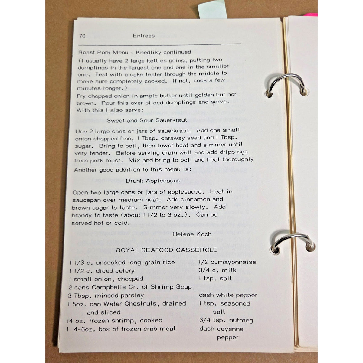 Vintage 1979 Fort Worth Woman's Club Cookbook "...And a Measure of Love"