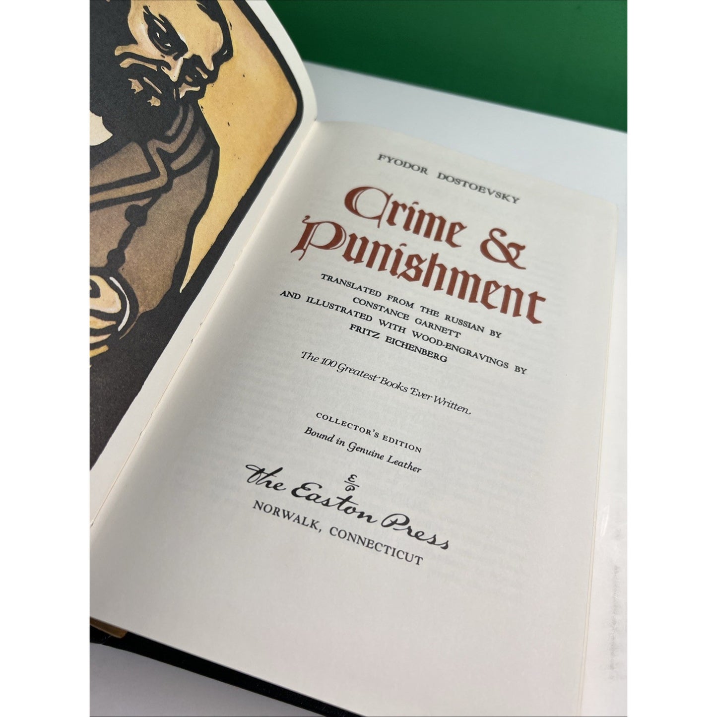 Crime & Punishment Dostoevsky Easton Press Collector's Edition Leather Bound HC