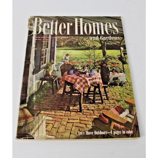 1947 June Better Homes and Gardens Magazine- Vintage Ads, Photos, Recipes, Decor