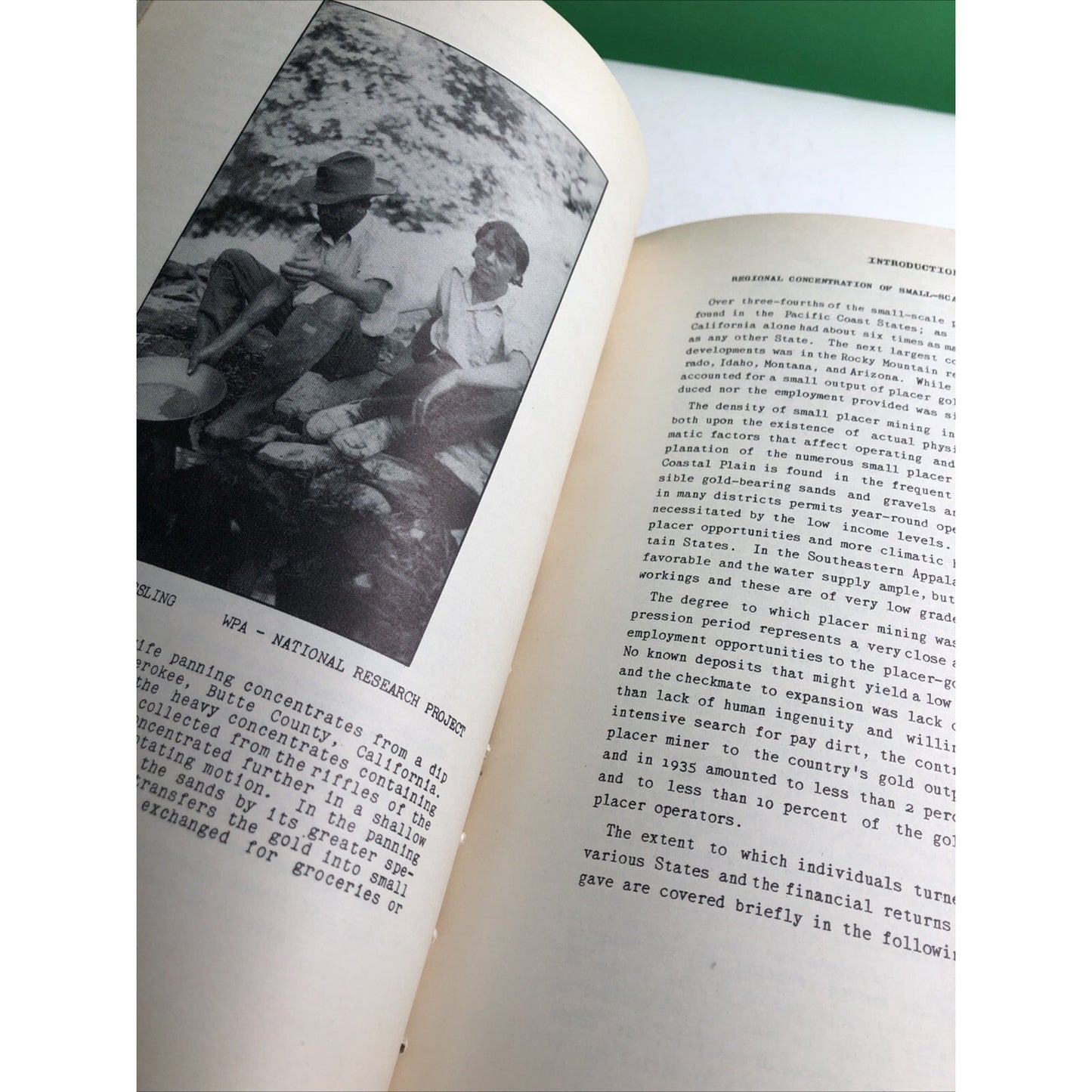 1937 WPA National Research Project Volume 1 Mines Ore Cement Rock Stone HC