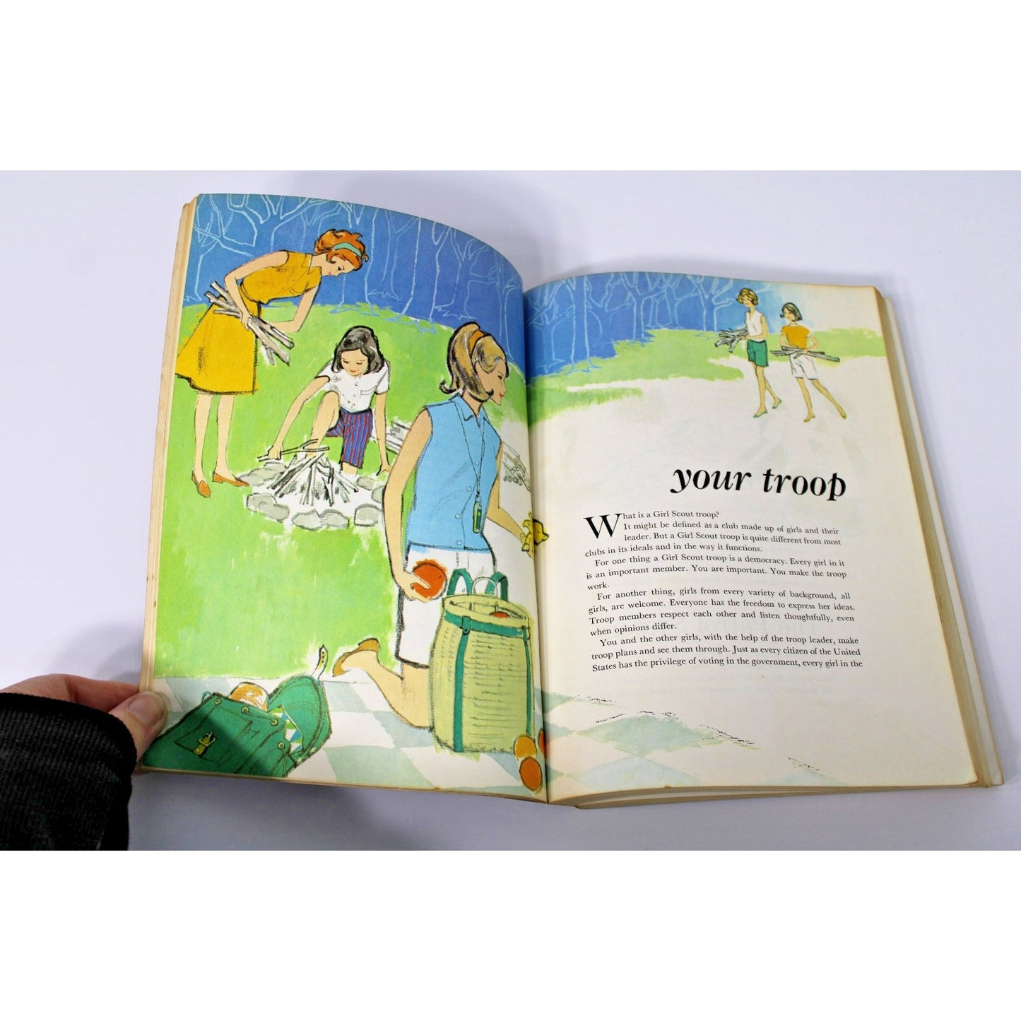 1963 Vintage "Cadette" Girl Scout Handbook, First Impression, Softcover