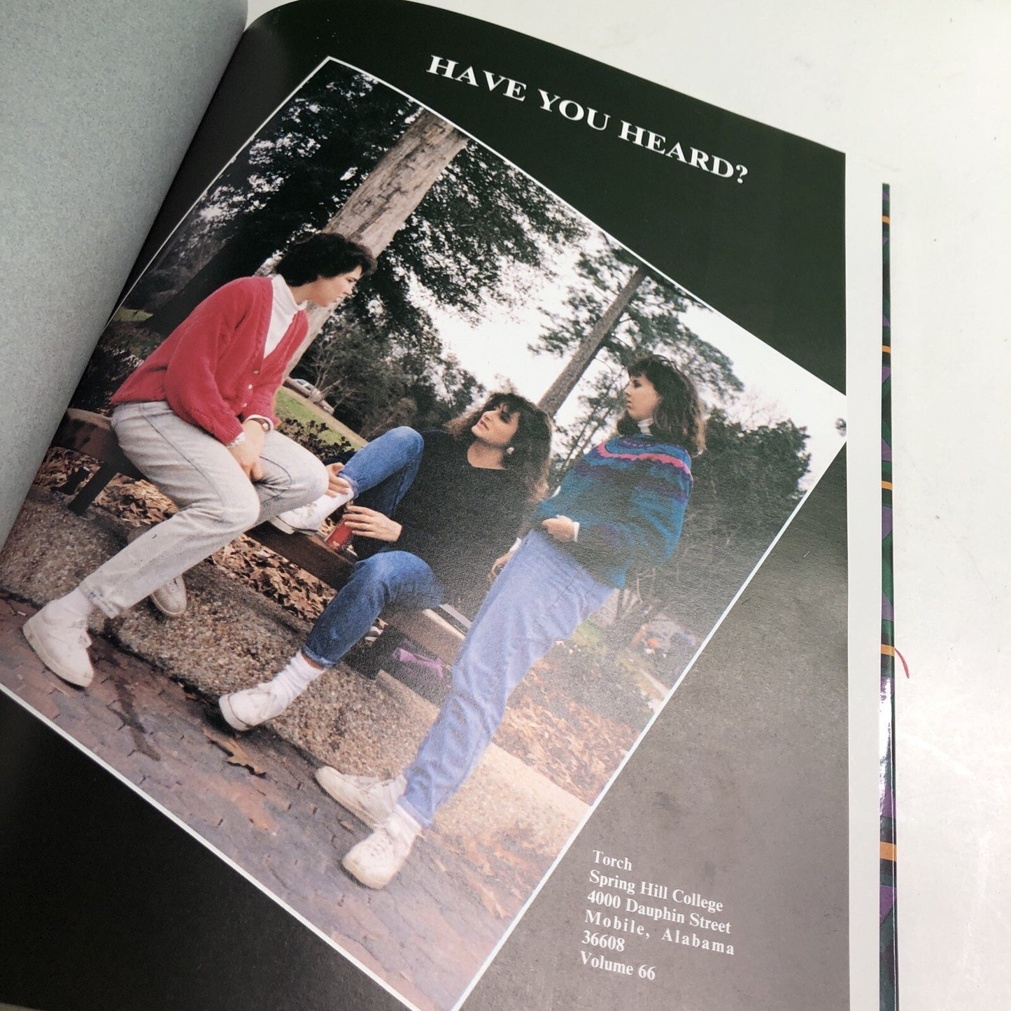 1989 - 1990 Spring Hill College Yearbook “Have You Heard?” Mobile Alabama