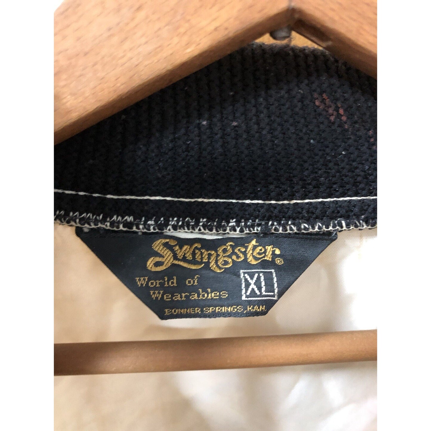 Vintage SWINGSTER NYLON JACKET XLarge Y2K Zipper J4837 Imperfect