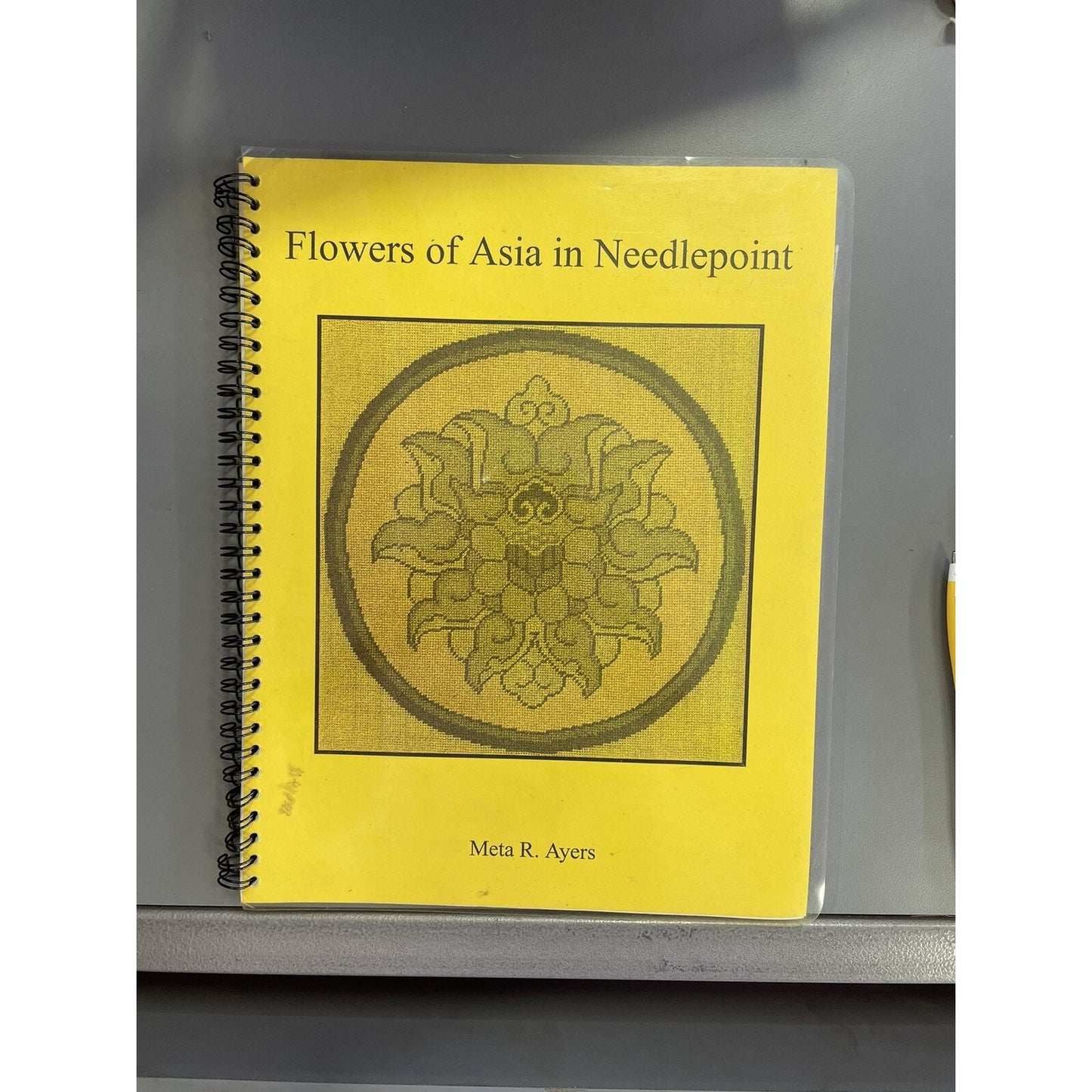 Flowers Of Asia In Needlepoint By Meta R. Ayers Spiral Bound