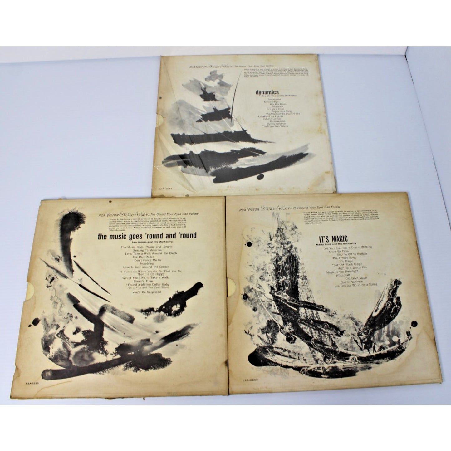 3 Rare "Stereo Action" RCA Demo Albums Channel-Jumping Space Age Exotica Effects