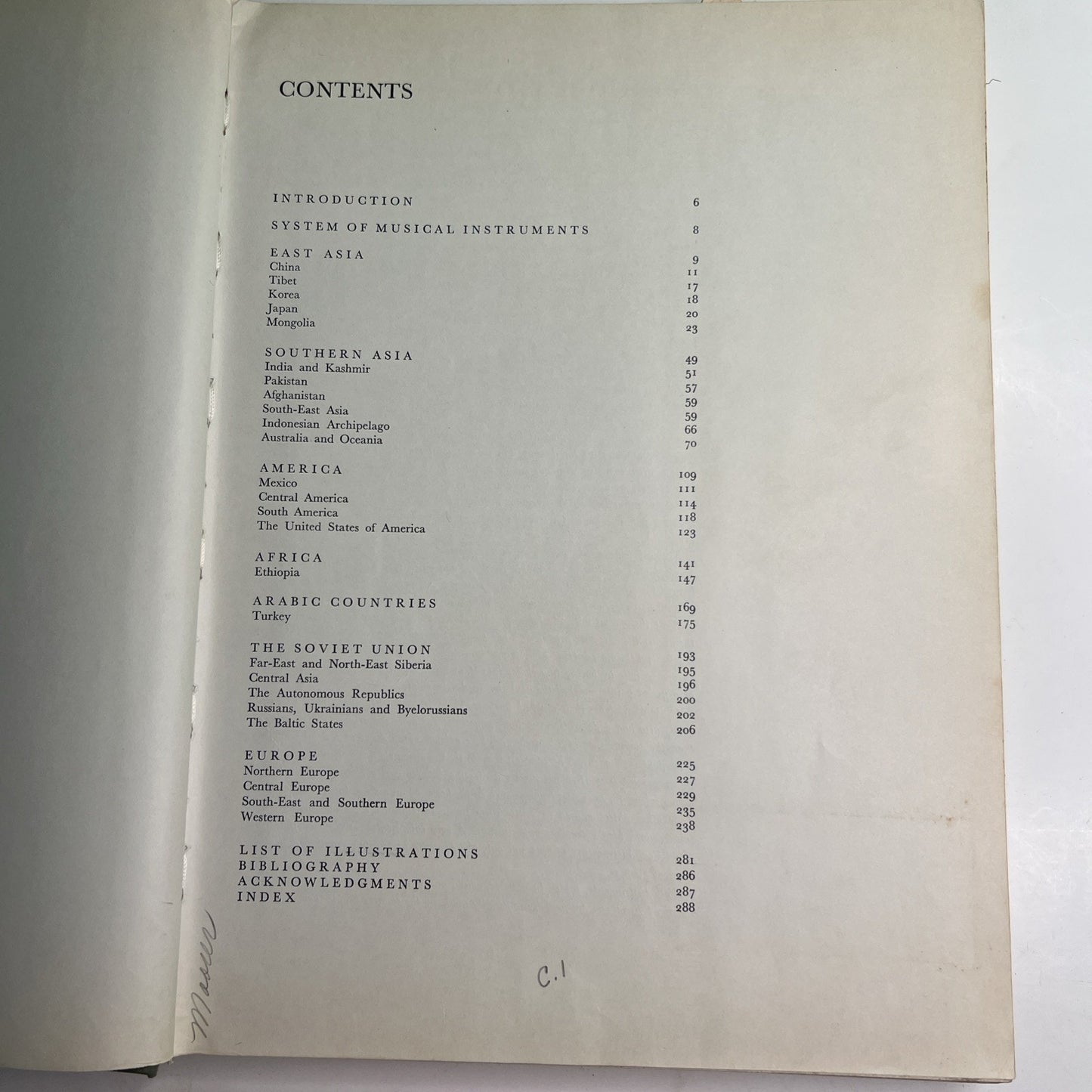 FOLK MUSIC INSTRUMENTS OF THE WORLD BY A BUCHNER 1971 HC Ex Library