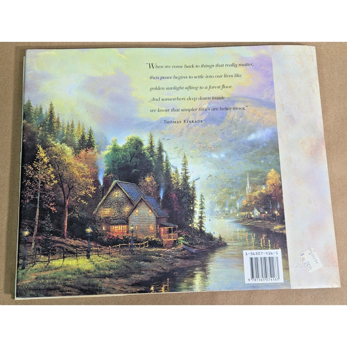 Simpler Times by Thomas Kinkade 1996 Hardcover Art Book - Very Good Condition