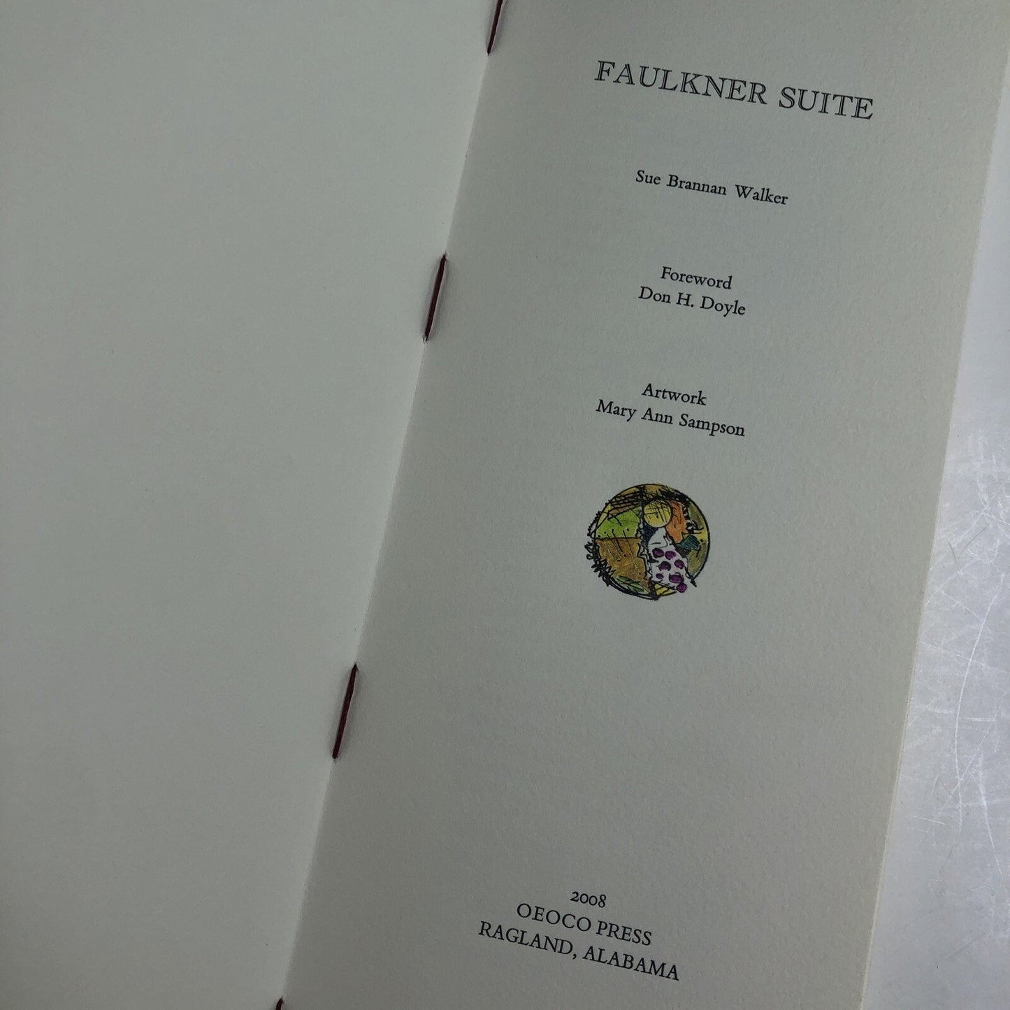 2008 FAULKNER SUITE By Sue Brannan Walker 9/50 LE Author Signed Ragland Alabama