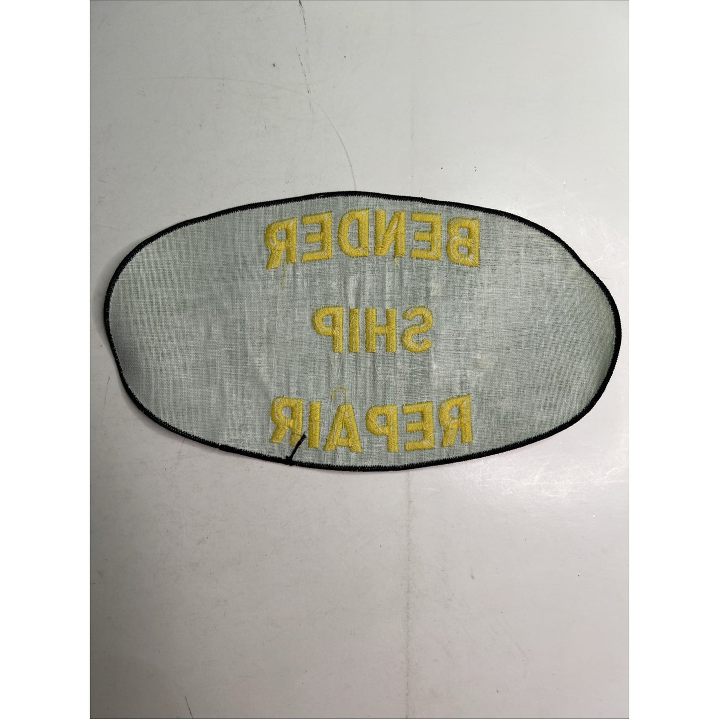 BENDER SHIP REPAIR Mobile Alabama Large Embroidered Patch Non Adhesive Used A