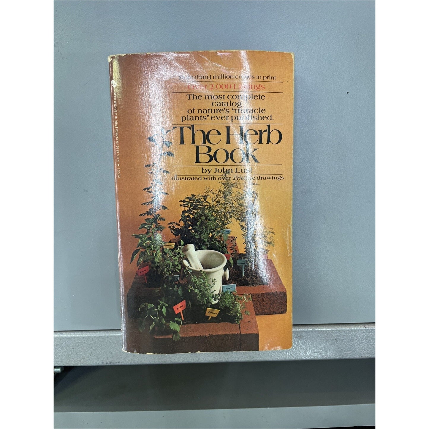 The Herb Book by John Lust 1974 Paperback Illustrated