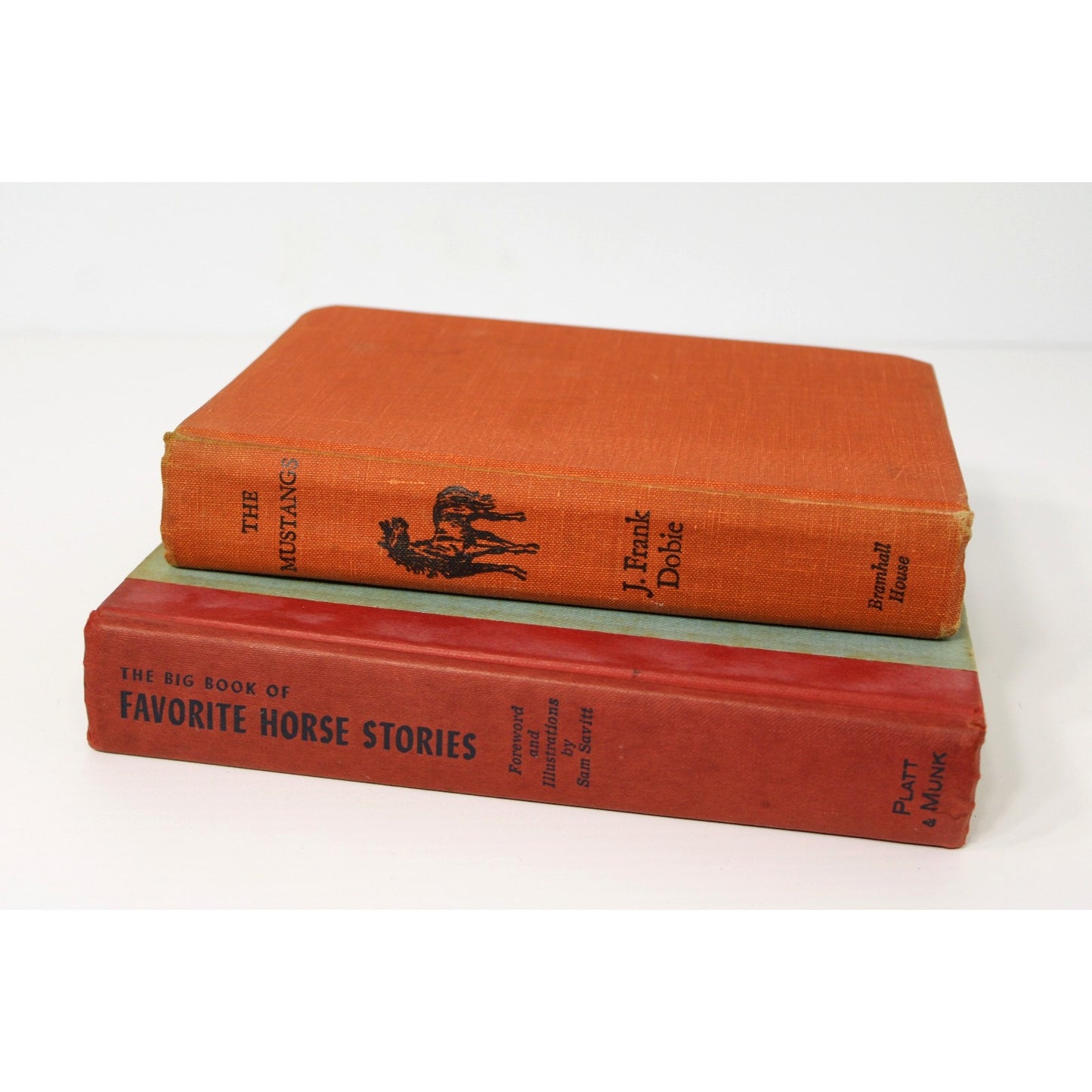 The Mustangs & The Big Book of Favorite Horse Stories, 2 Mid-Century Horse Books
