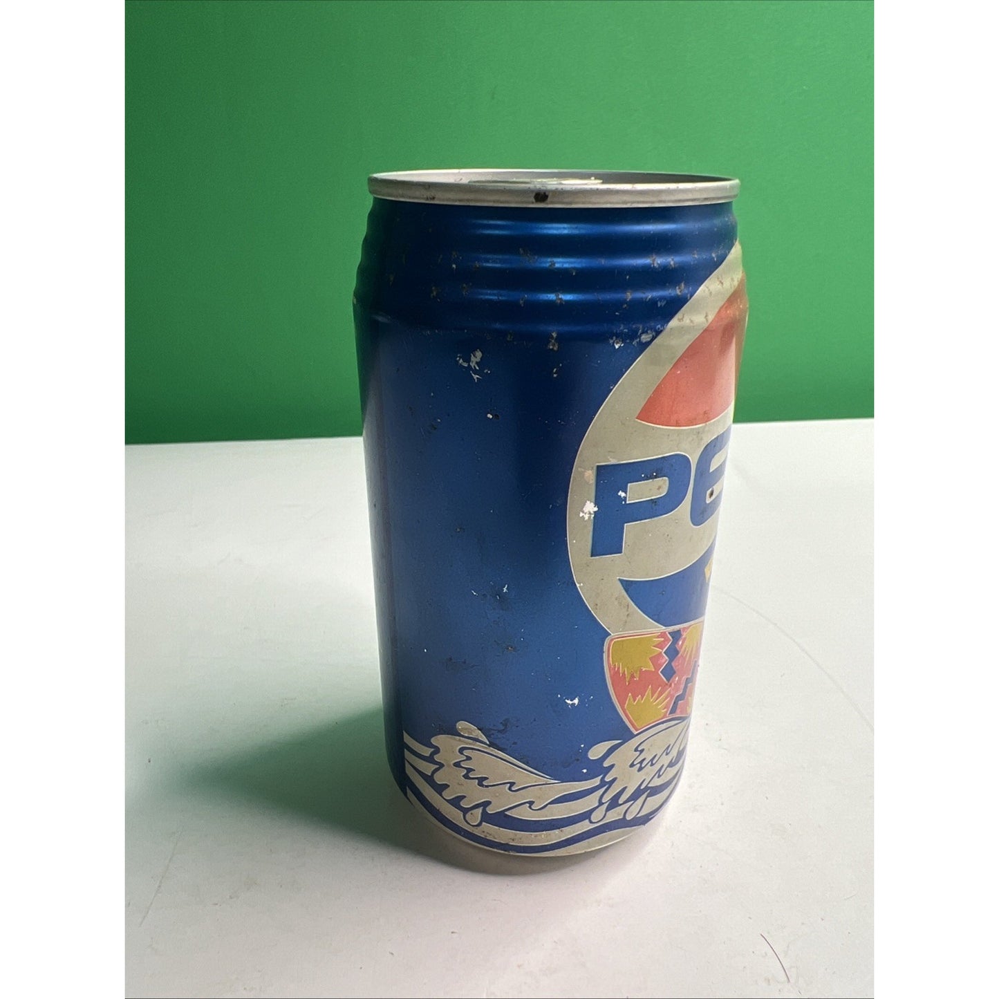 Pepsi Surfer Cool Cans Aluminum Full Can Flat Pull Tab Top Rare Vintage Soda