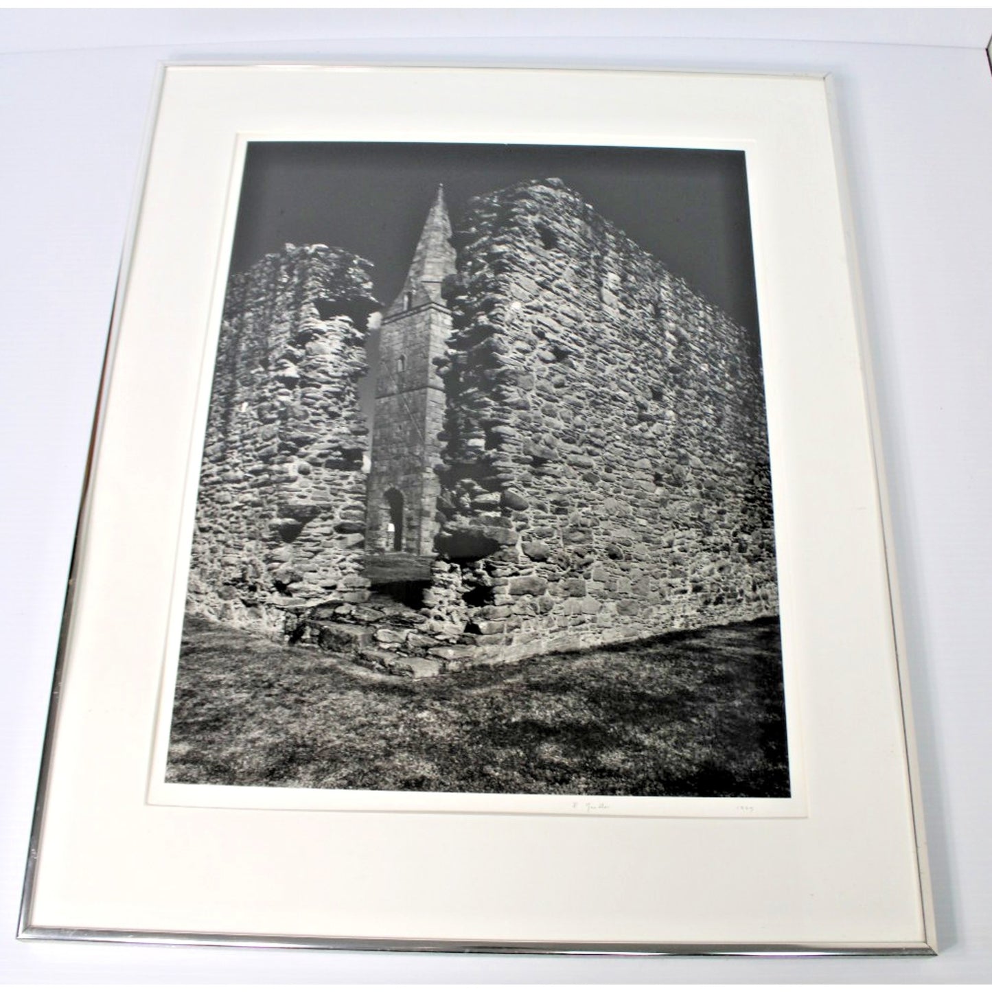 Silver Gelatin Print, Castle Ruin, Hand Signed, Russell Goodloe 1997 Mobile, AL