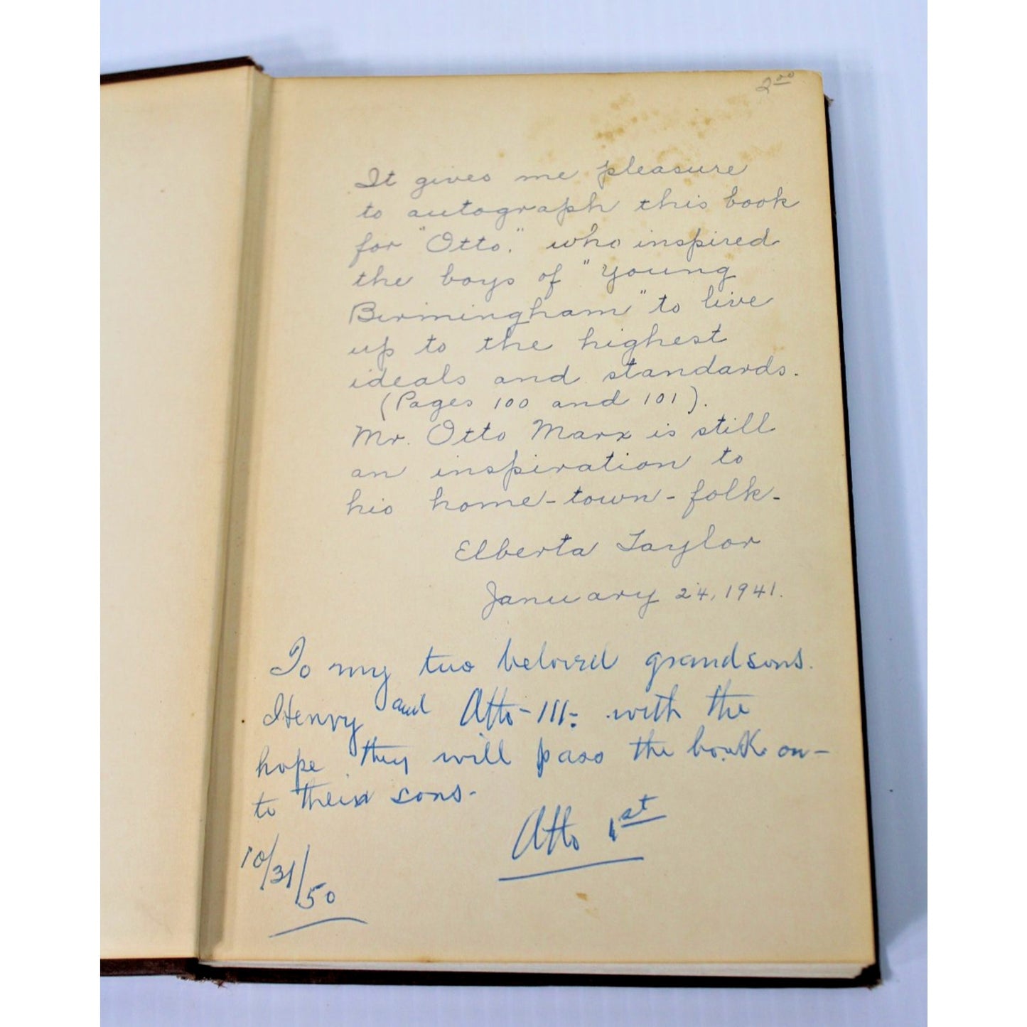 RARE Signed Inscribed "Birmingham Is My Home" by Alberta Taylor, Alabama Writer