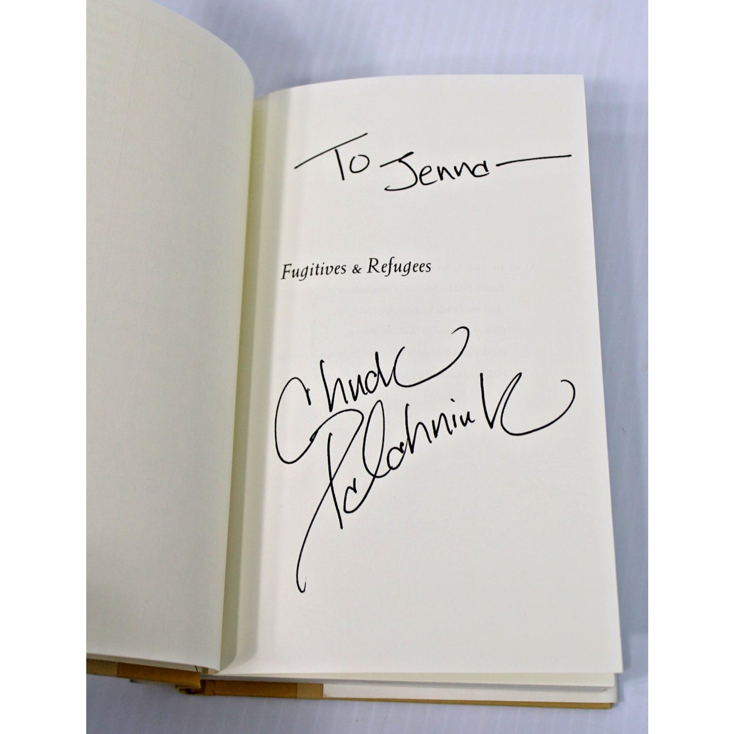 *SIGNED* Chuck Palahniuk- Fugitives And Refugees: A Walk In Portland, OR 1st Ed.