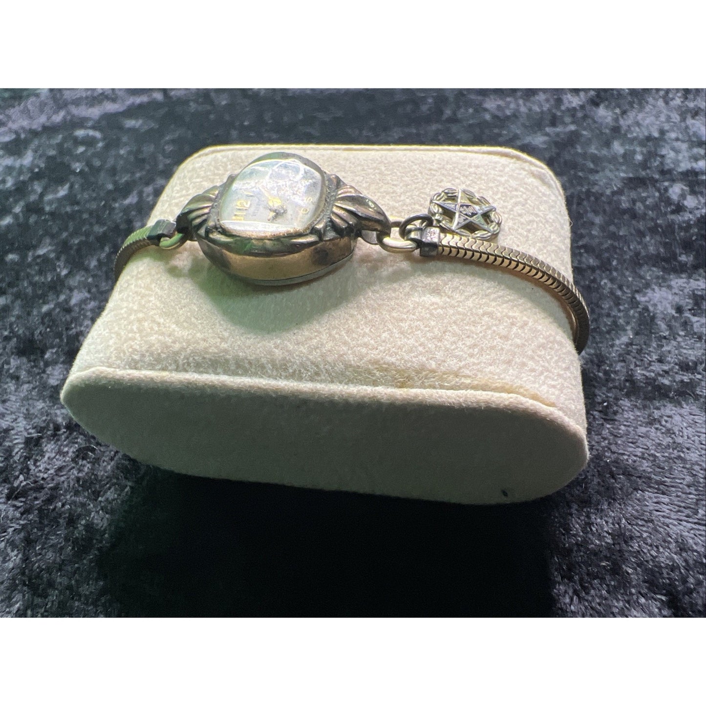 VINTAGE WELSBRO 21 JEWELS SWISS MECHANICAL WOMEN'S WATCH 10K RGF TOP SS BACK