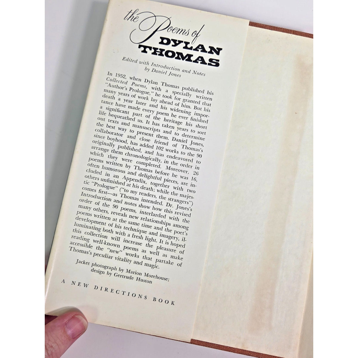 Vintage "The Poems of Dylan Thomas" Hardcover New Directions Daniel Jones 1971