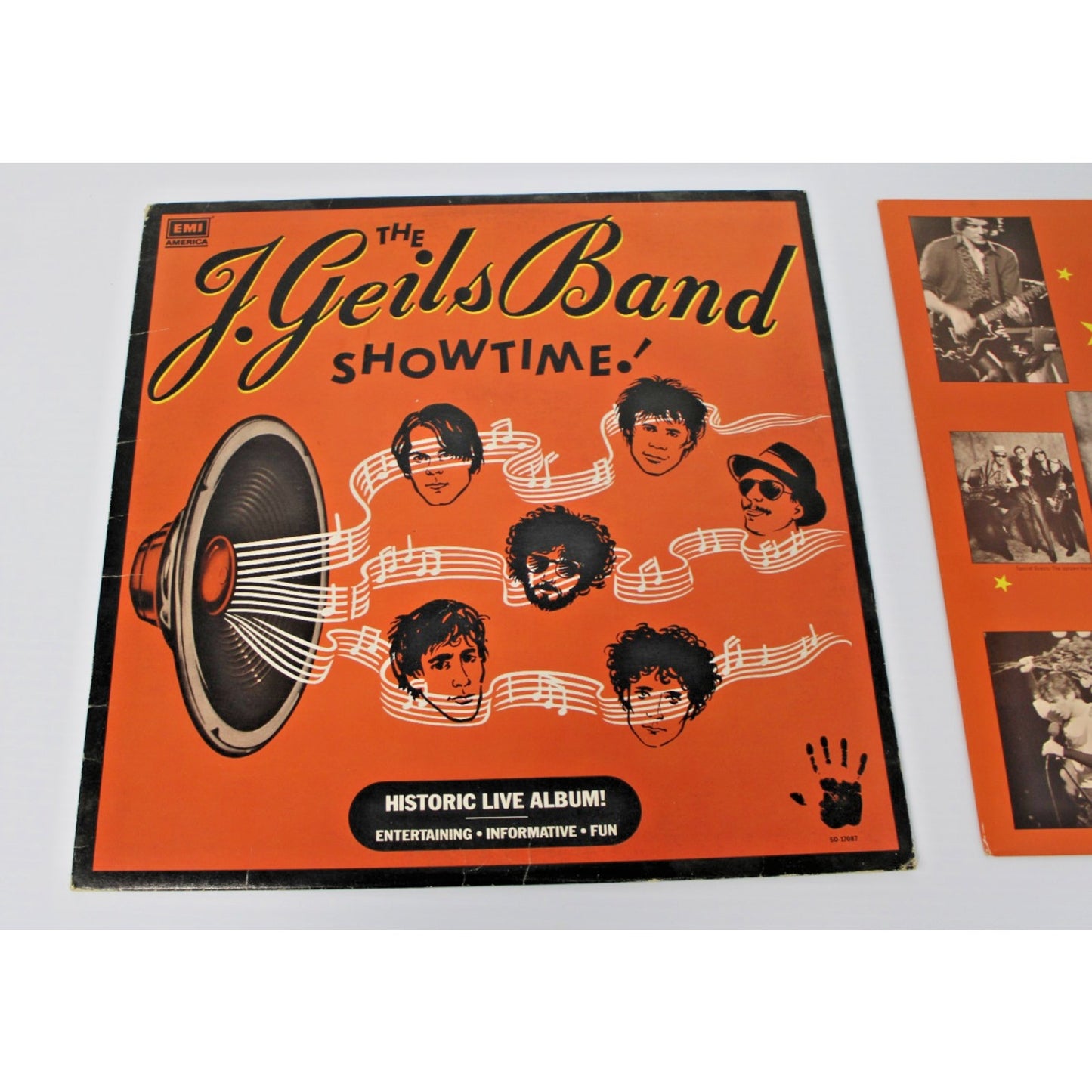 J.Geils Band- Showtime! Historic Live Album! 1982 EMI SO-17087 Classic LP VG+
