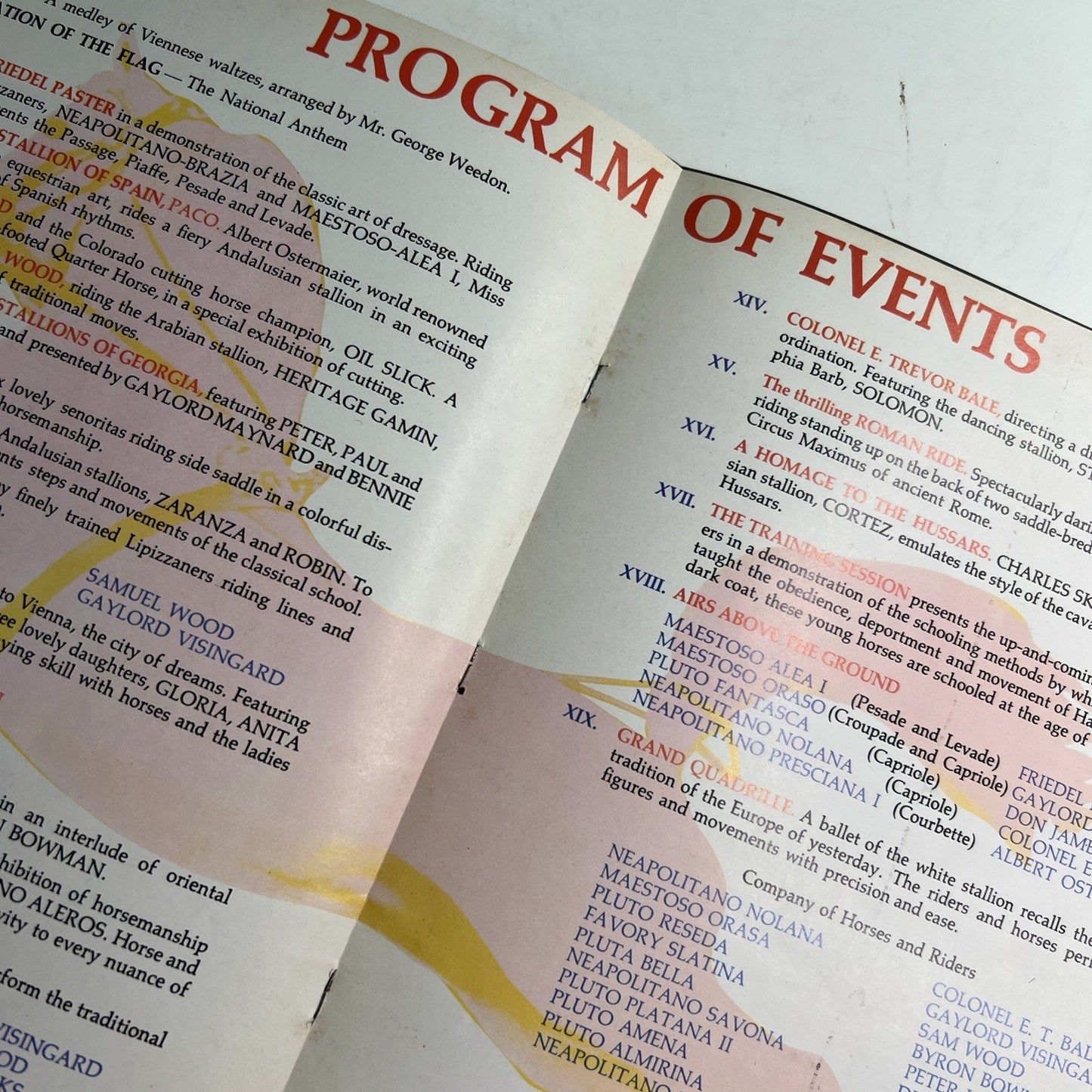The Wonderful World of Horses Featuring The Royal Lipizzan Stallion Show Program