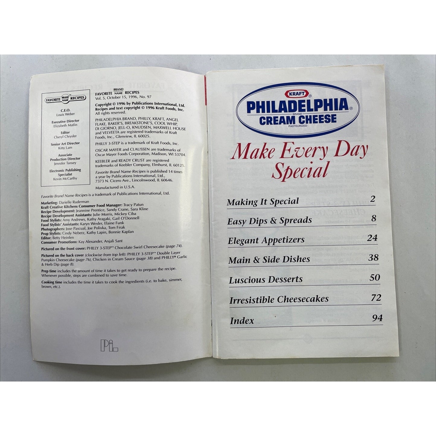 Favorite Brand Name Recipes : Kraft Philadelphia Cream Cheese (Paperback, 1996)