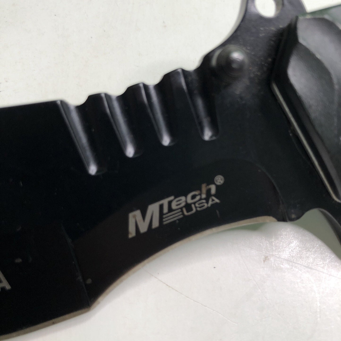 MTech POW/MIA A/O Folding Knife Black Stainless Blade Aluminium Handle MT-A944GY