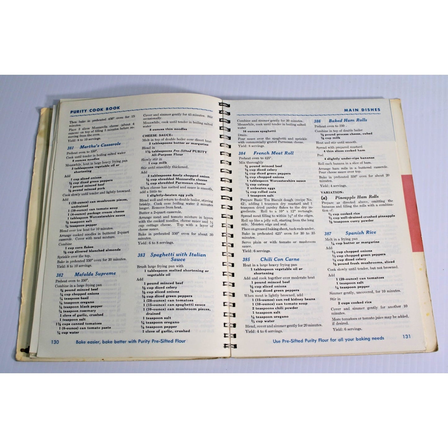 Vintage 1967 The All New Purity Cook Book Canadian Cooking Maple Leaf Mills