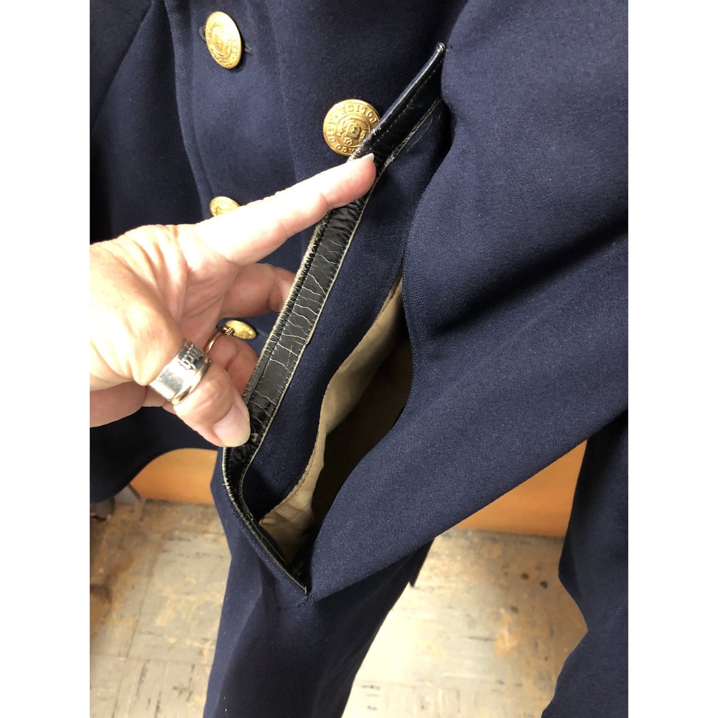 Vintage Chicago Police Coat Wool Double Breasted A.G. Meier & Co Uniform w/pants