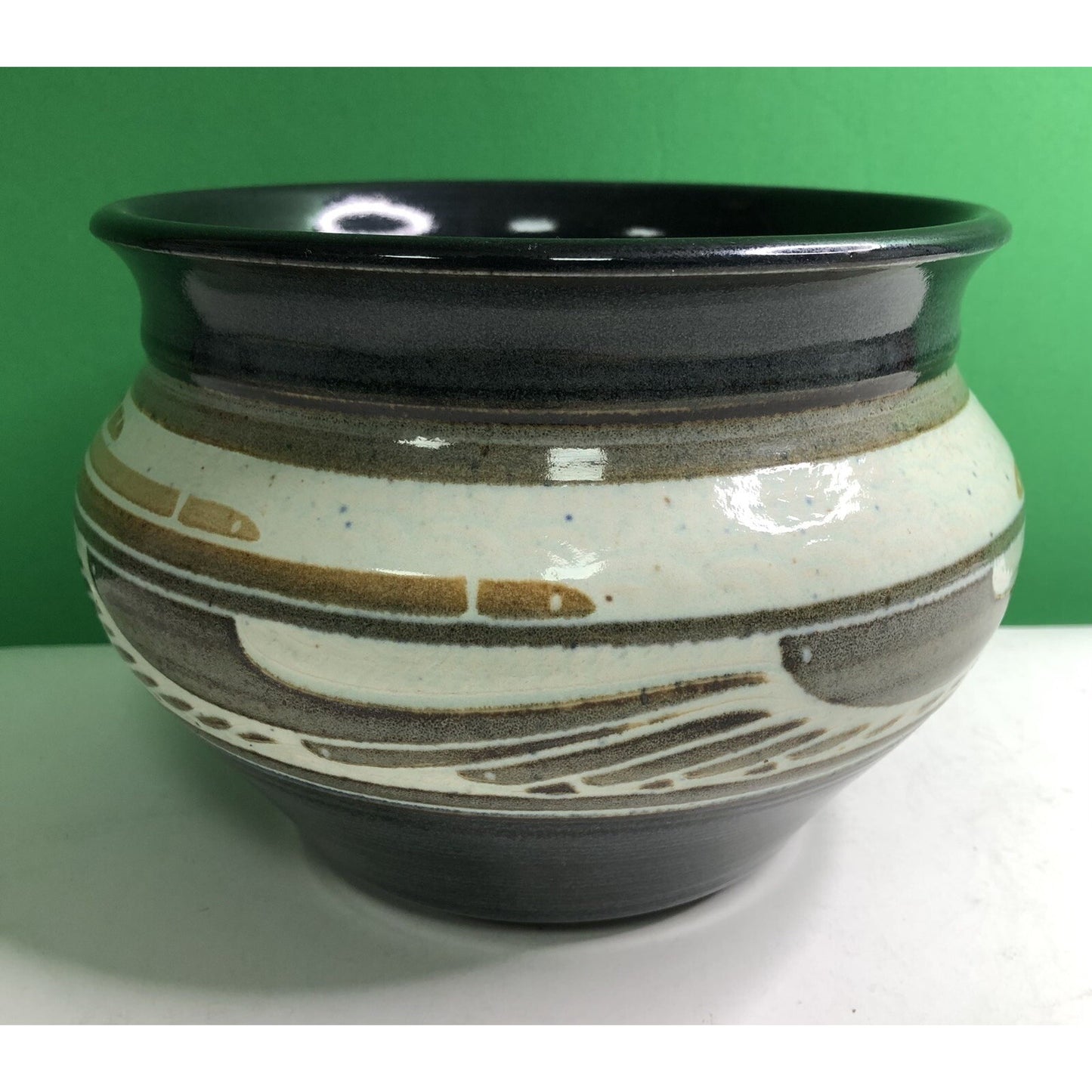 1988 CHARLES SMITH Art Pottery Vase Planter African American- Mobile, Alabama